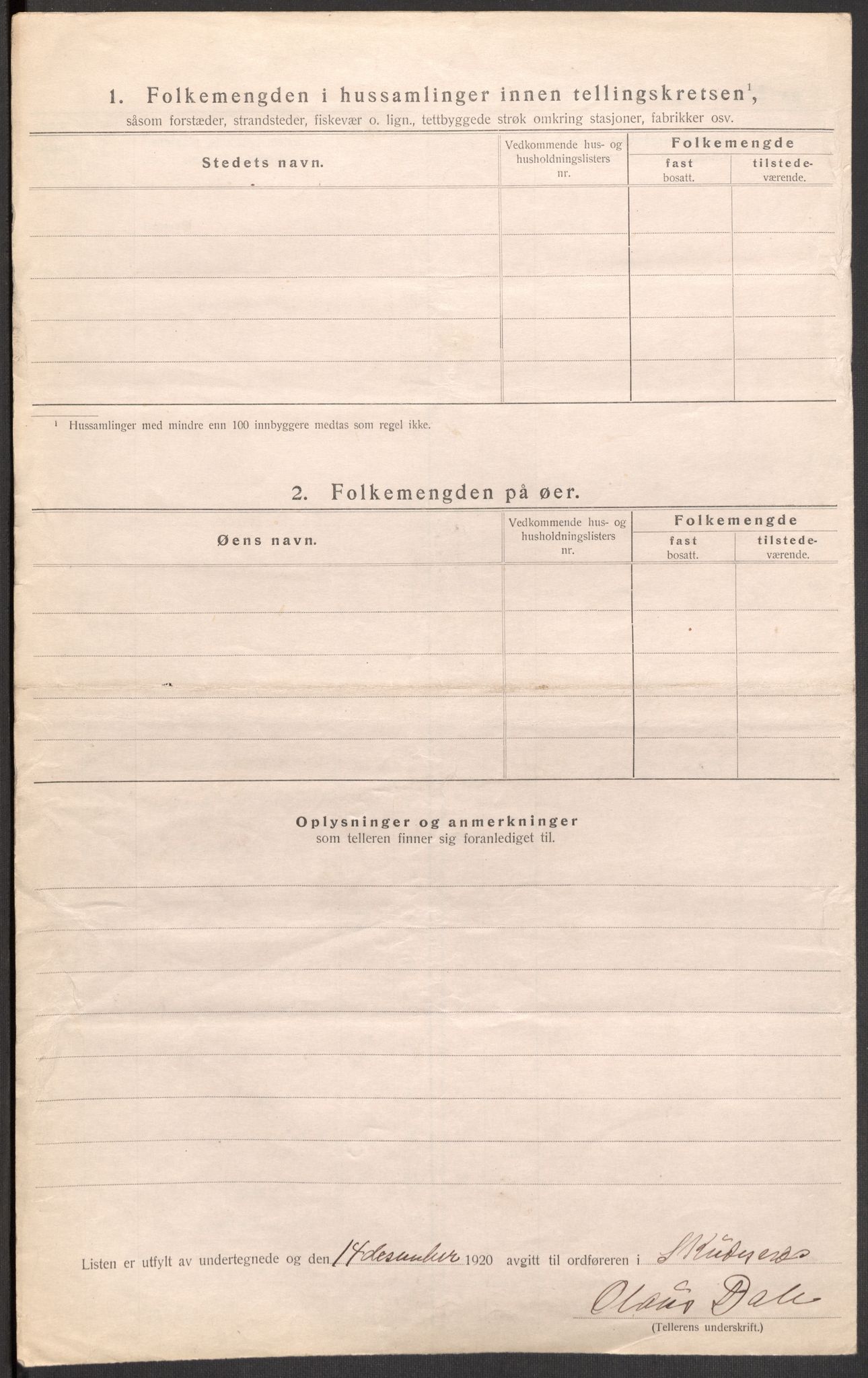 SAST, Folketelling 1920 for 1150 Skudenes herred, 1920, s. 11