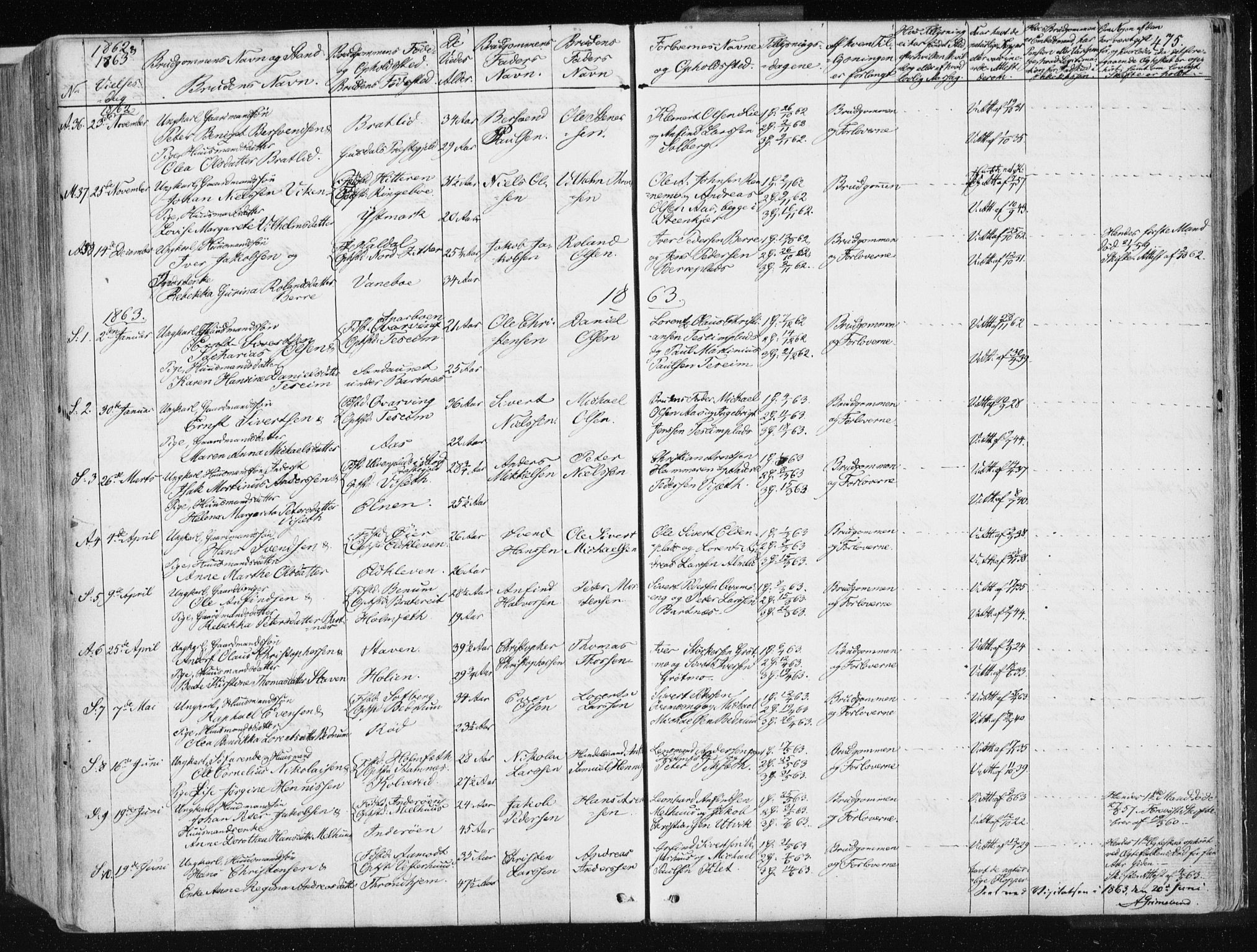 Ministerialprotokoller, klokkerbøker og fødselsregistre - Nord-Trøndelag, AV/SAT-A-1458/741/L0393: Ministerialbok nr. 741A07, 1849-1863, s. 475