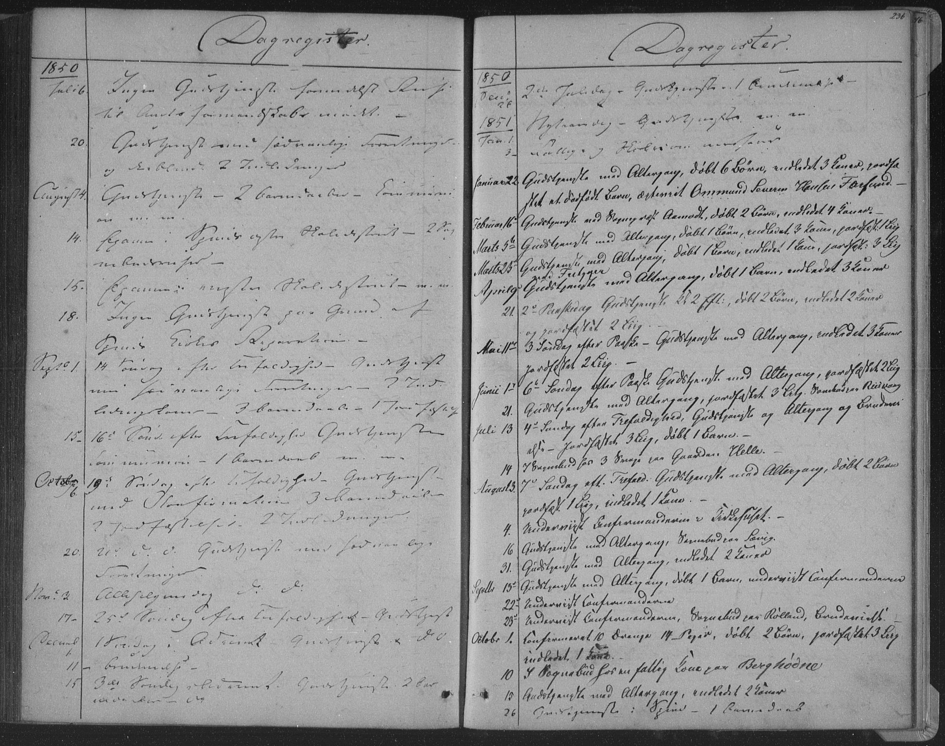 Herad sokneprestkontor, AV/SAK-1111-0018/F/Fa/Fab/L0003: Ministerialbok nr. A 3, 1844-1853, s. 236