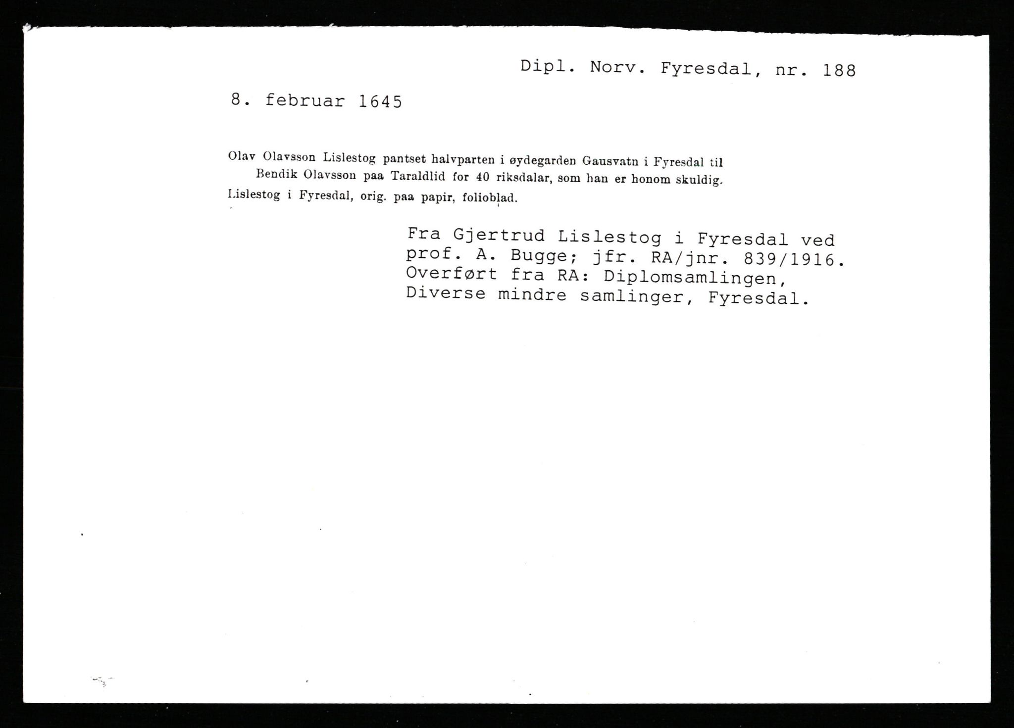 Riksarkivets diplomsamling, AV/RA-EA-5965/F35/F35b/L0008: Riksarkivets diplomer, seddelregister, 1635-1646, s. 663