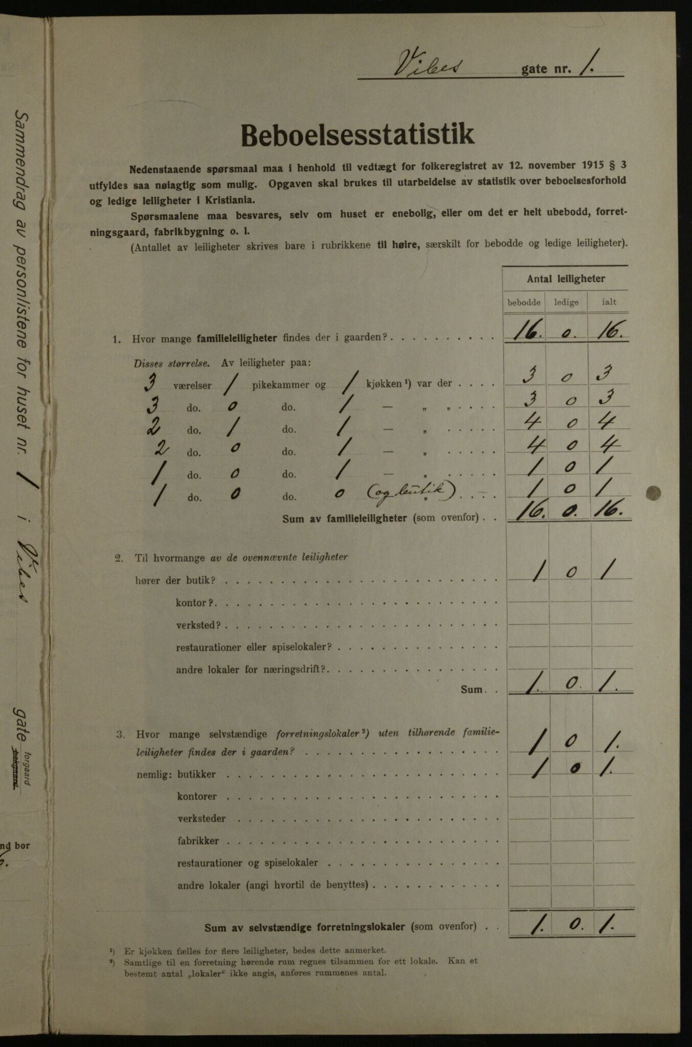 OBA, Kommunal folketelling 1.12.1923 for Kristiania, 1923, s. 135386