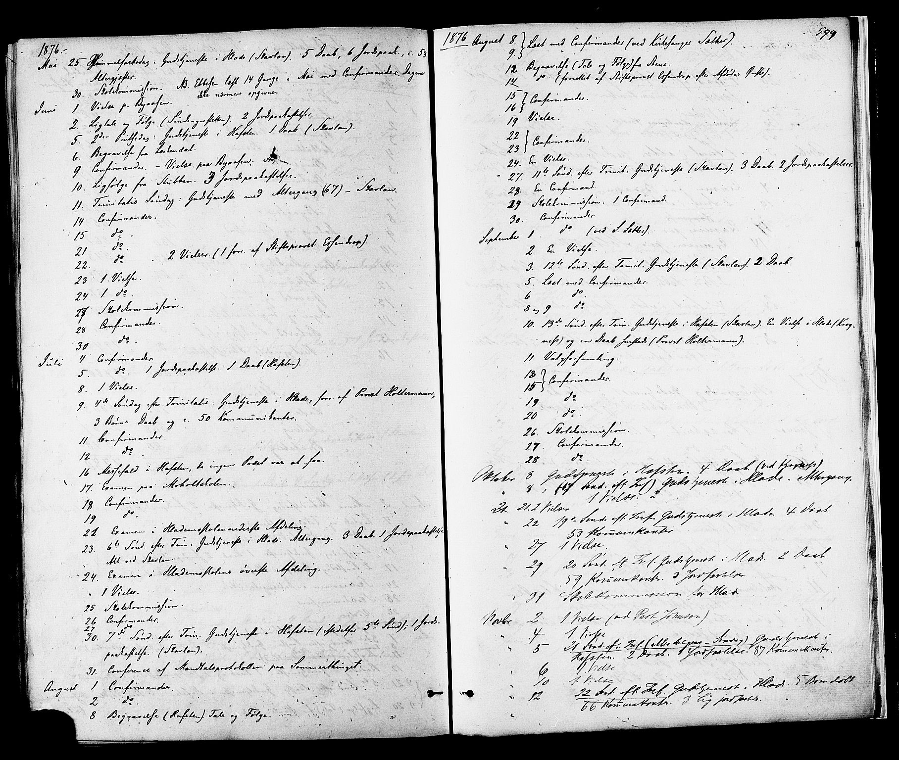 Ministerialprotokoller, klokkerbøker og fødselsregistre - Sør-Trøndelag, SAT/A-1456/606/L0293: Ministerialbok nr. 606A08, 1866-1877, s. 599