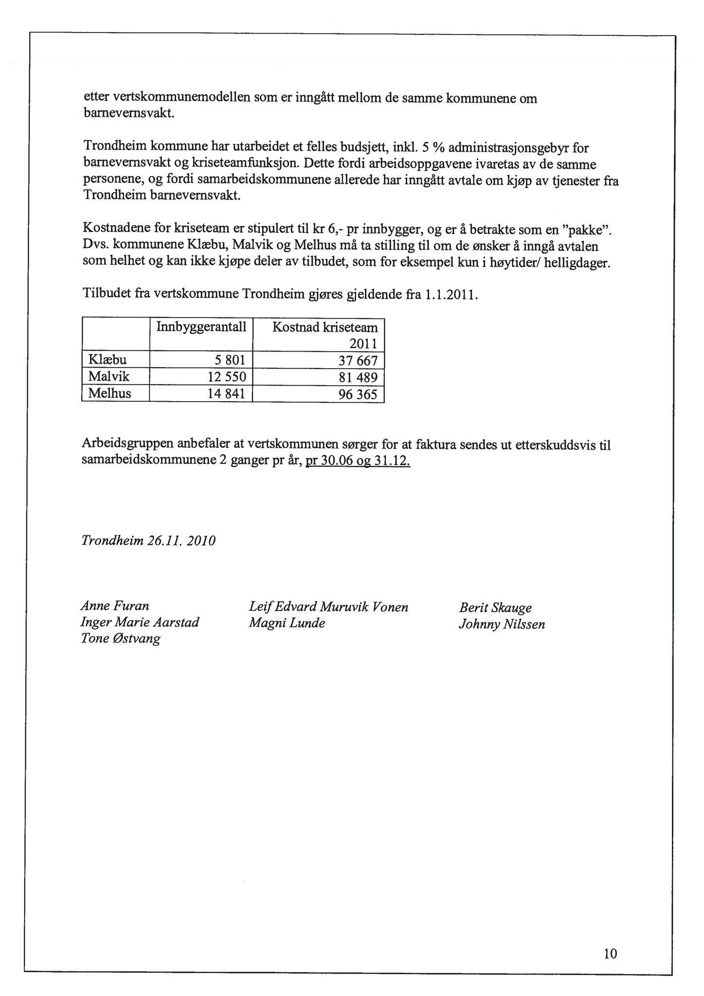 Klæbu Kommune, TRKO/KK/14-UTY/L004: Utvalg for tjenesteyting - Møtedokumenter, 2011, s. 37