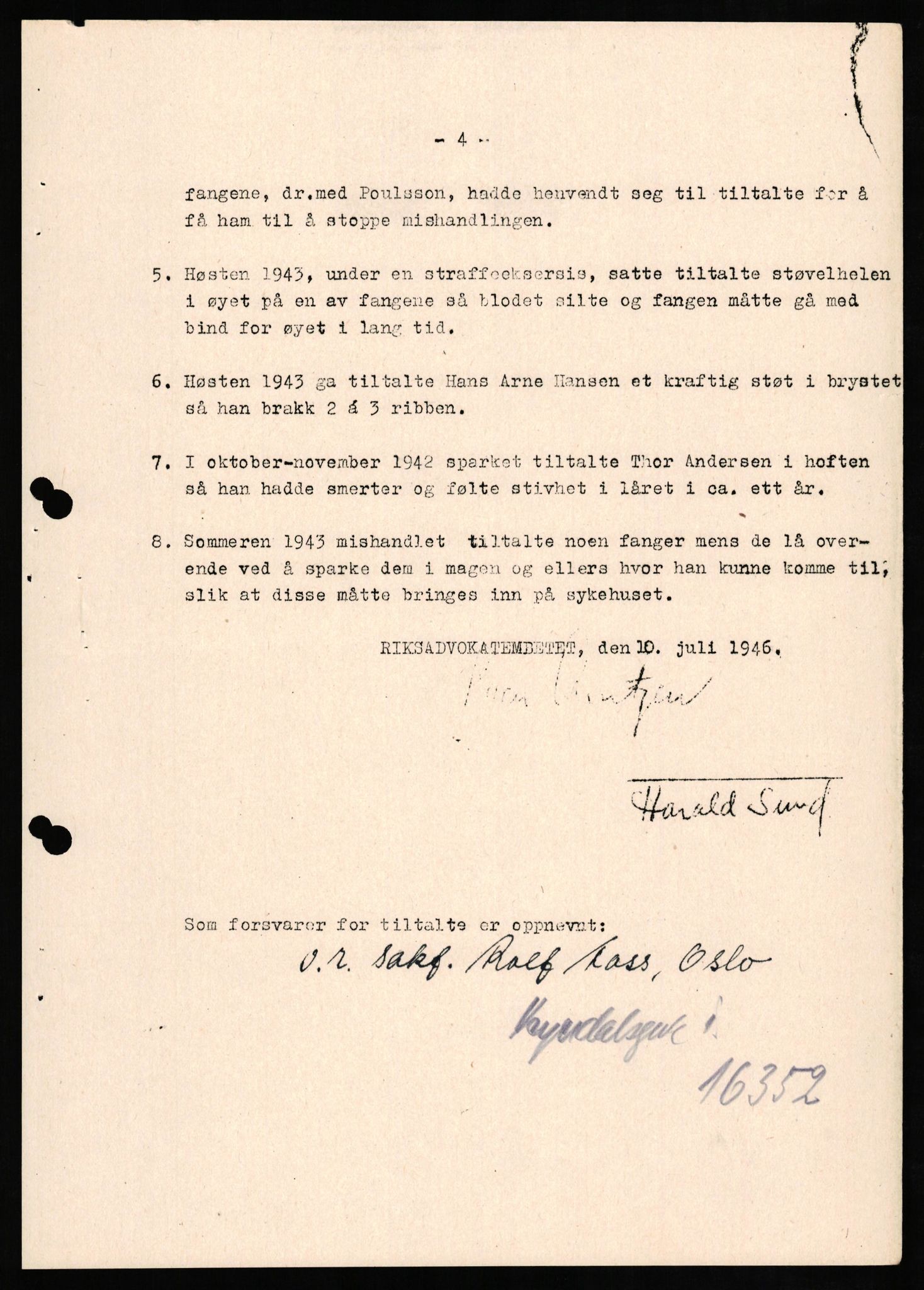 Forsvaret, Forsvarets overkommando II, AV/RA-RAFA-3915/D/Db/L0012: CI Questionaires. Tyske okkupasjonsstyrker i Norge. Tyskere., 1945-1946, s. 232