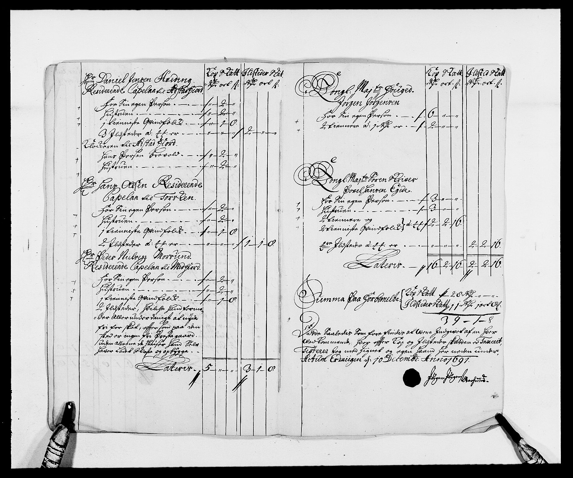 Rentekammeret inntil 1814, Reviderte regnskaper, Fogderegnskap, AV/RA-EA-4092/R68/L4752: Fogderegnskap Senja og Troms, 1691-1693, s. 75