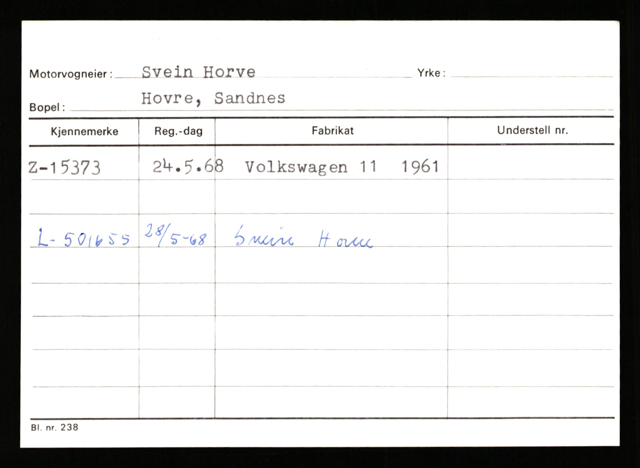 Stavanger trafikkstasjon, AV/SAST-A-101942/0/G/L0003: Registreringsnummer: 10466 - 15496, 1930-1971, s. 3098