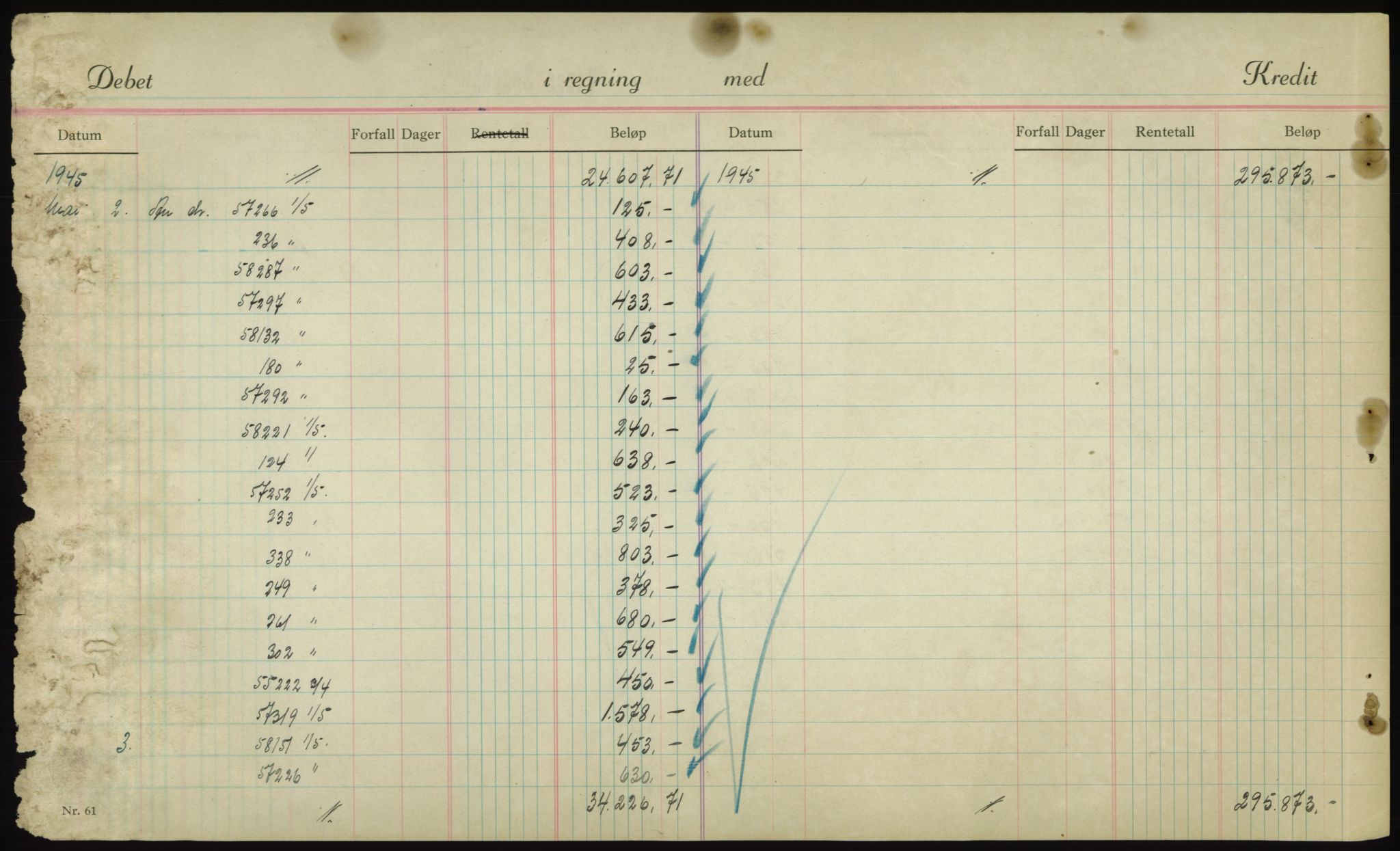Forsvarsdepartementet, 10. kontor / Oppgjørskontoret, AV/RA-RAFA-1225/D/Db/L0180: Lista oppgjørskontor, 1942-1952, s. 1914