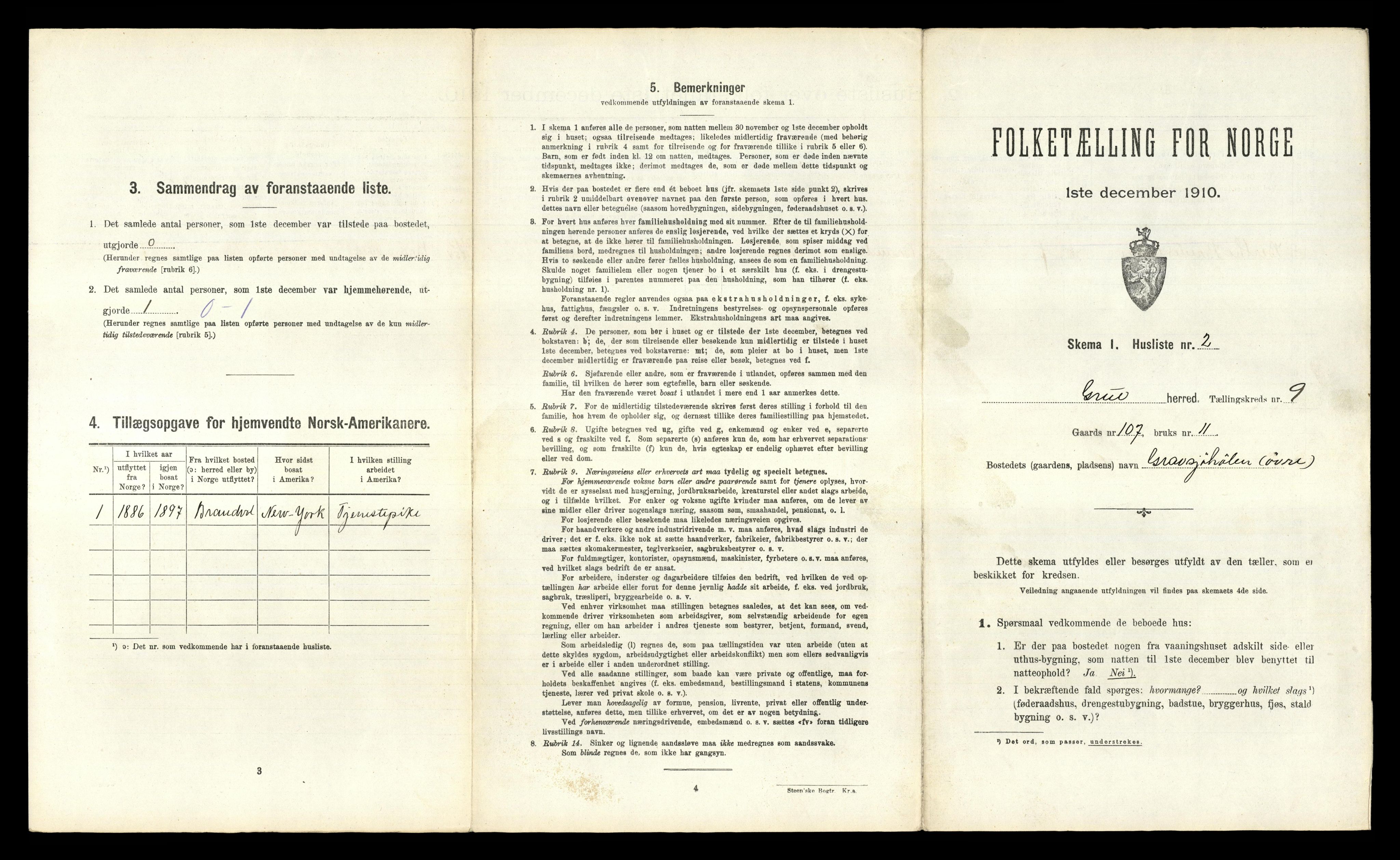 RA, Folketelling 1910 for 0423 Grue herred, 1910, s. 1361