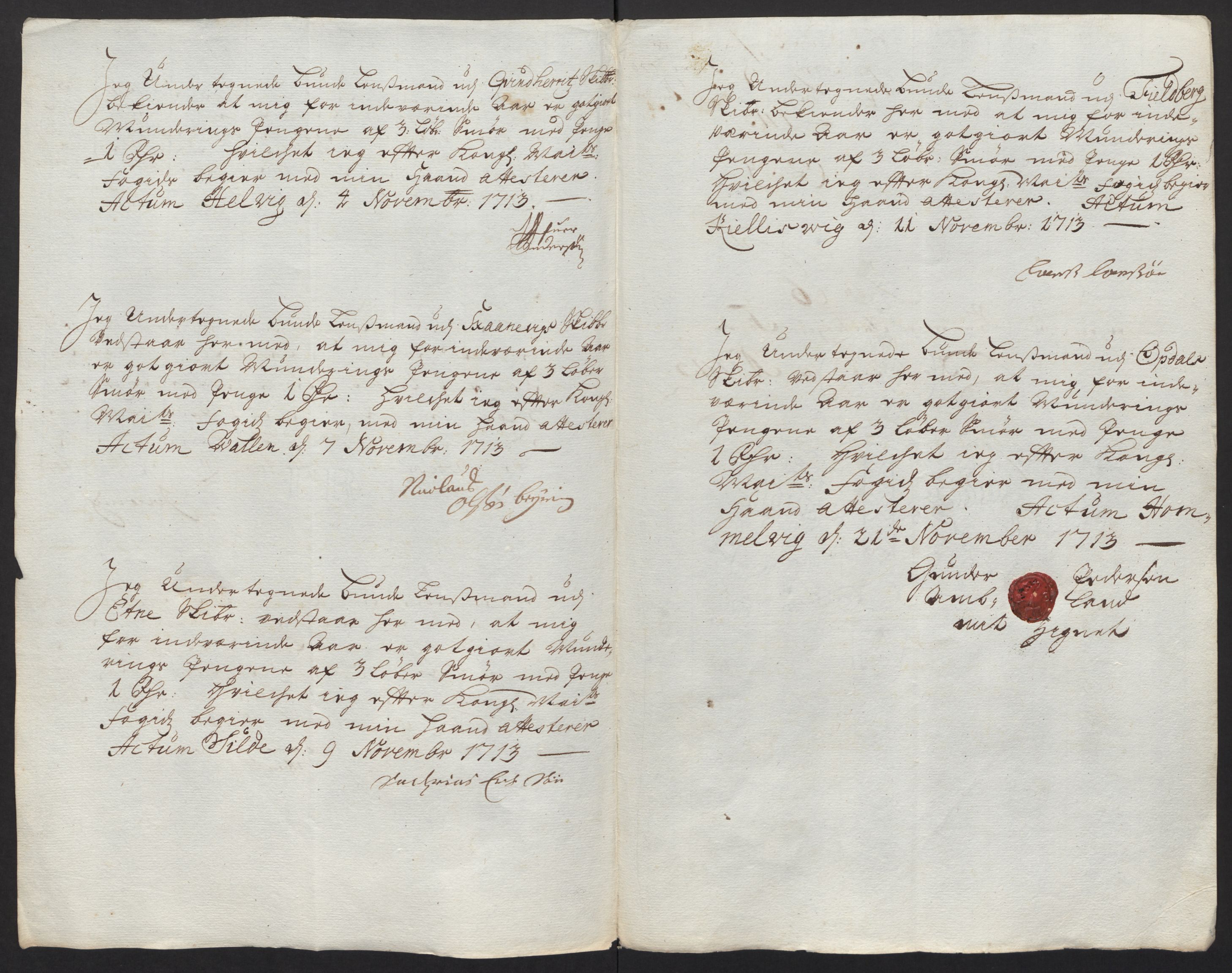 Rentekammeret inntil 1814, Reviderte regnskaper, Fogderegnskap, RA/EA-4092/R48/L2989: Fogderegnskap Sunnhordland og Hardanger, 1713, s. 370