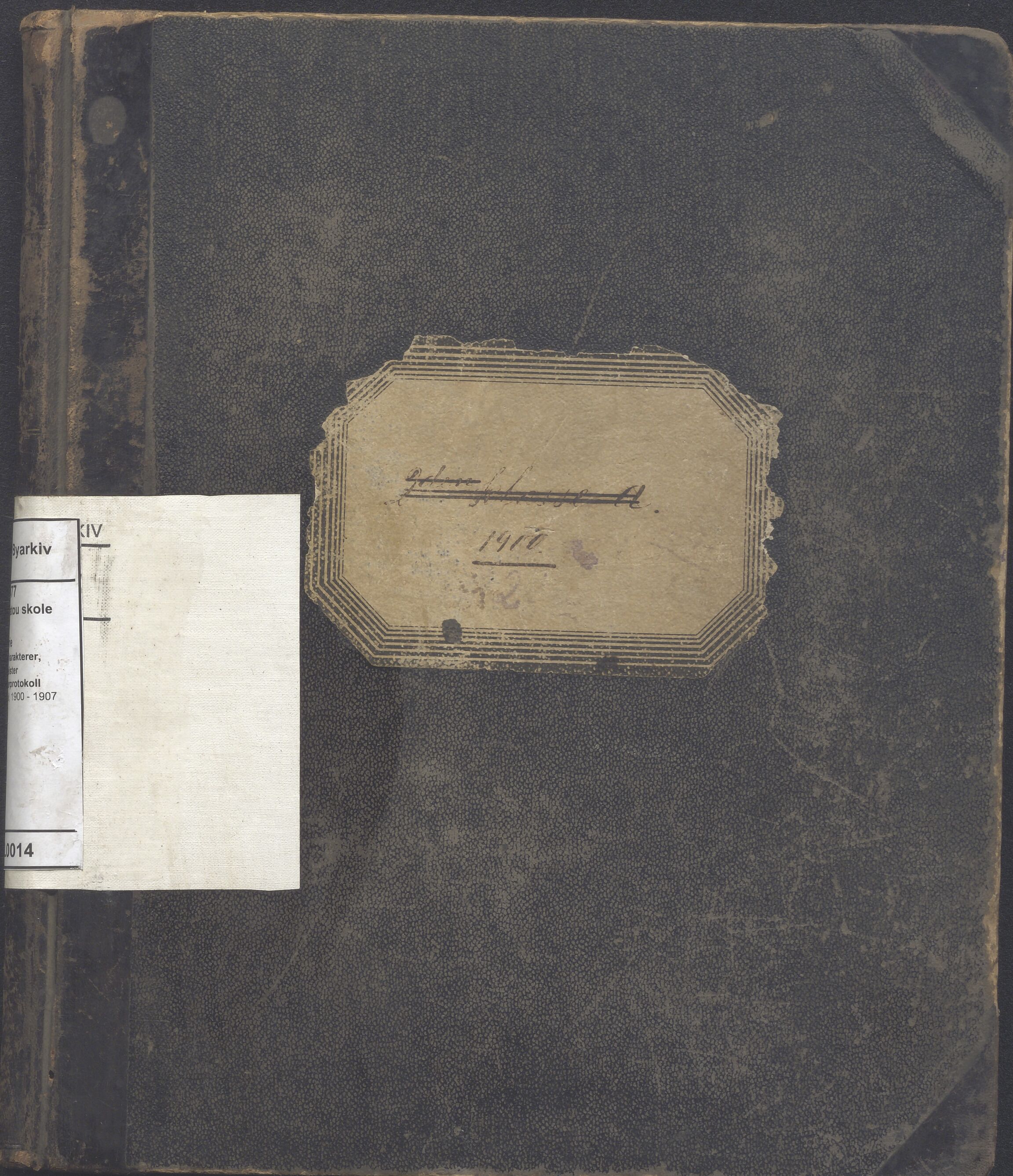 PA-0426, Platou skole, BYST/A-1477/G/Ga/L0014: Karakterprotokoll, 1900-1907