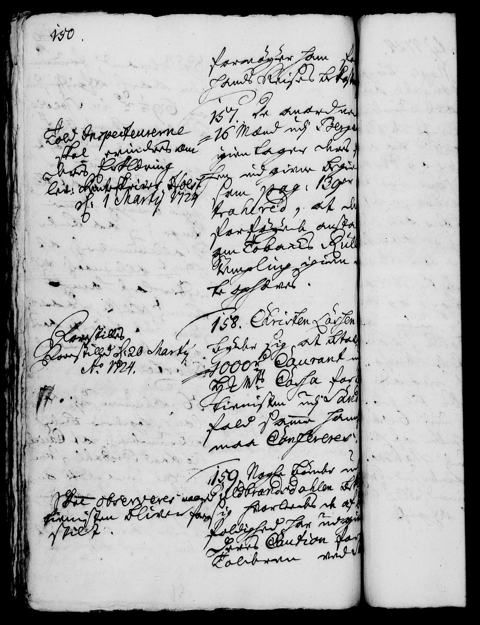 Rentekammeret, Kammerkanselliet, AV/RA-EA-3111/G/Gh/Gha/L0006: Norsk ekstraktmemorialprotokoll (merket RK 53.51), 1723-1724, s. 150