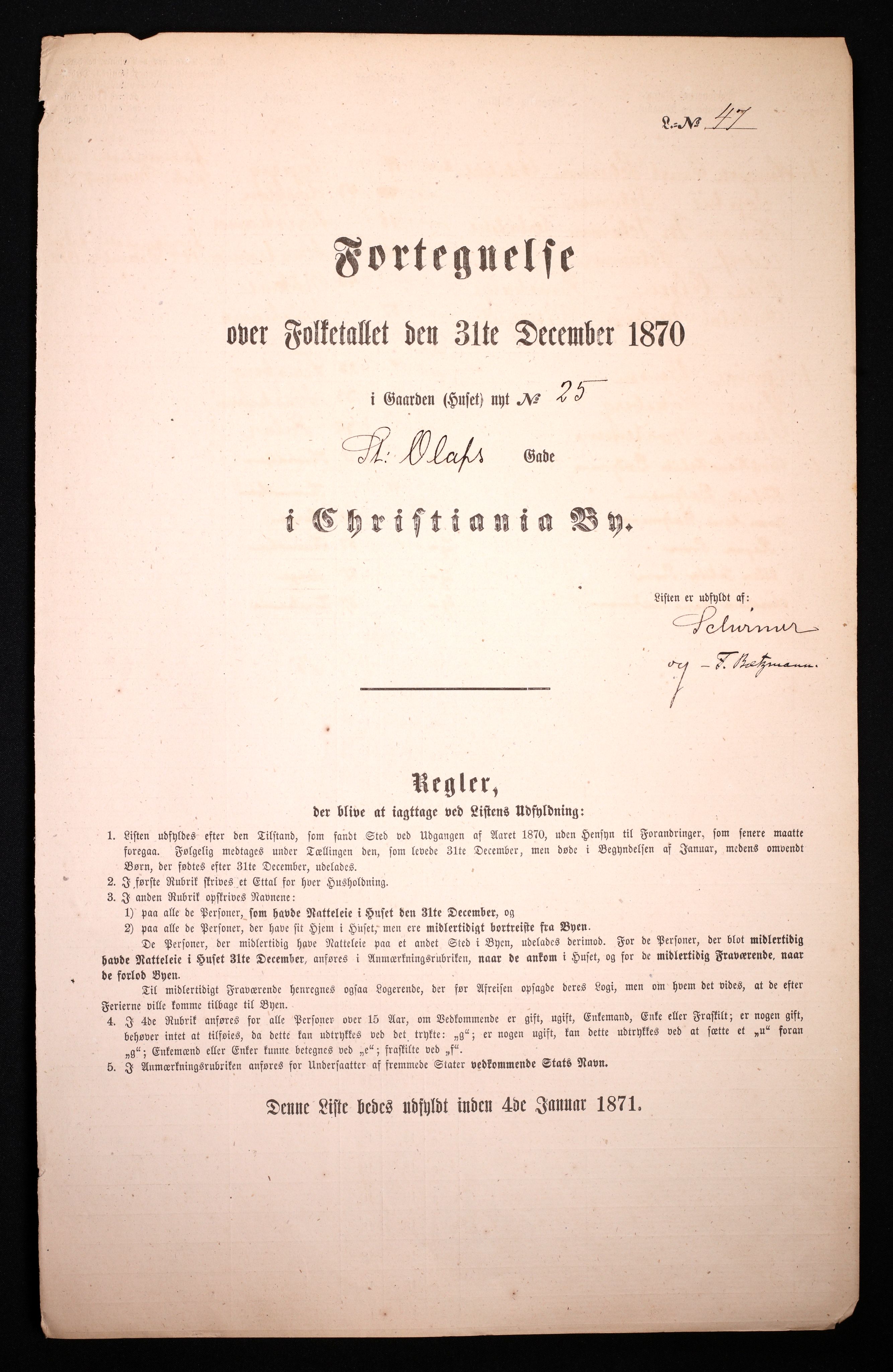 RA, Folketelling 1870 for 0301 Kristiania kjøpstad, 1870, s. 3588