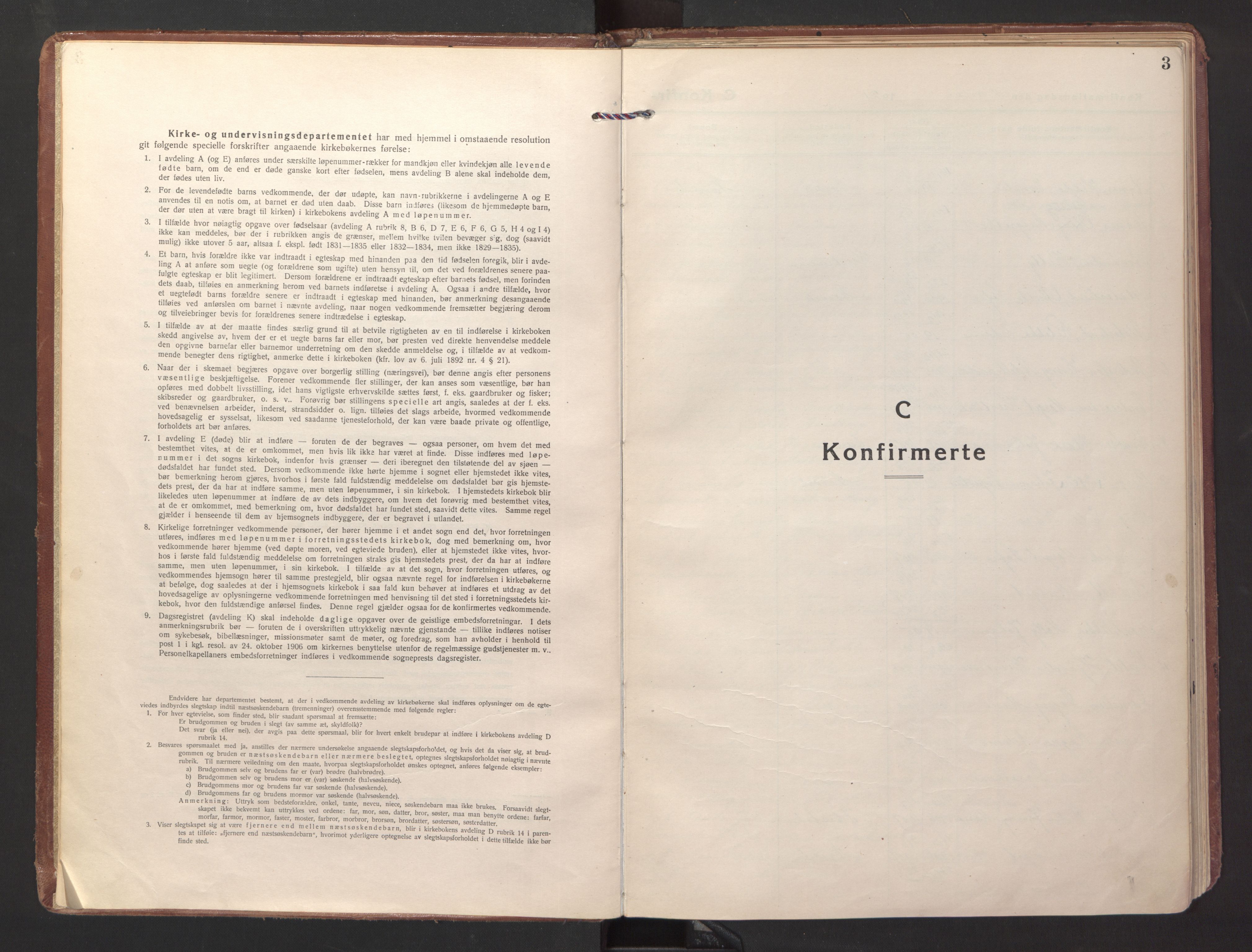 Ministerialprotokoller, klokkerbøker og fødselsregistre - Nordland, SAT/A-1459/871/L1004: Ministerialbok nr. 871A20, 1921-1932, s. 3