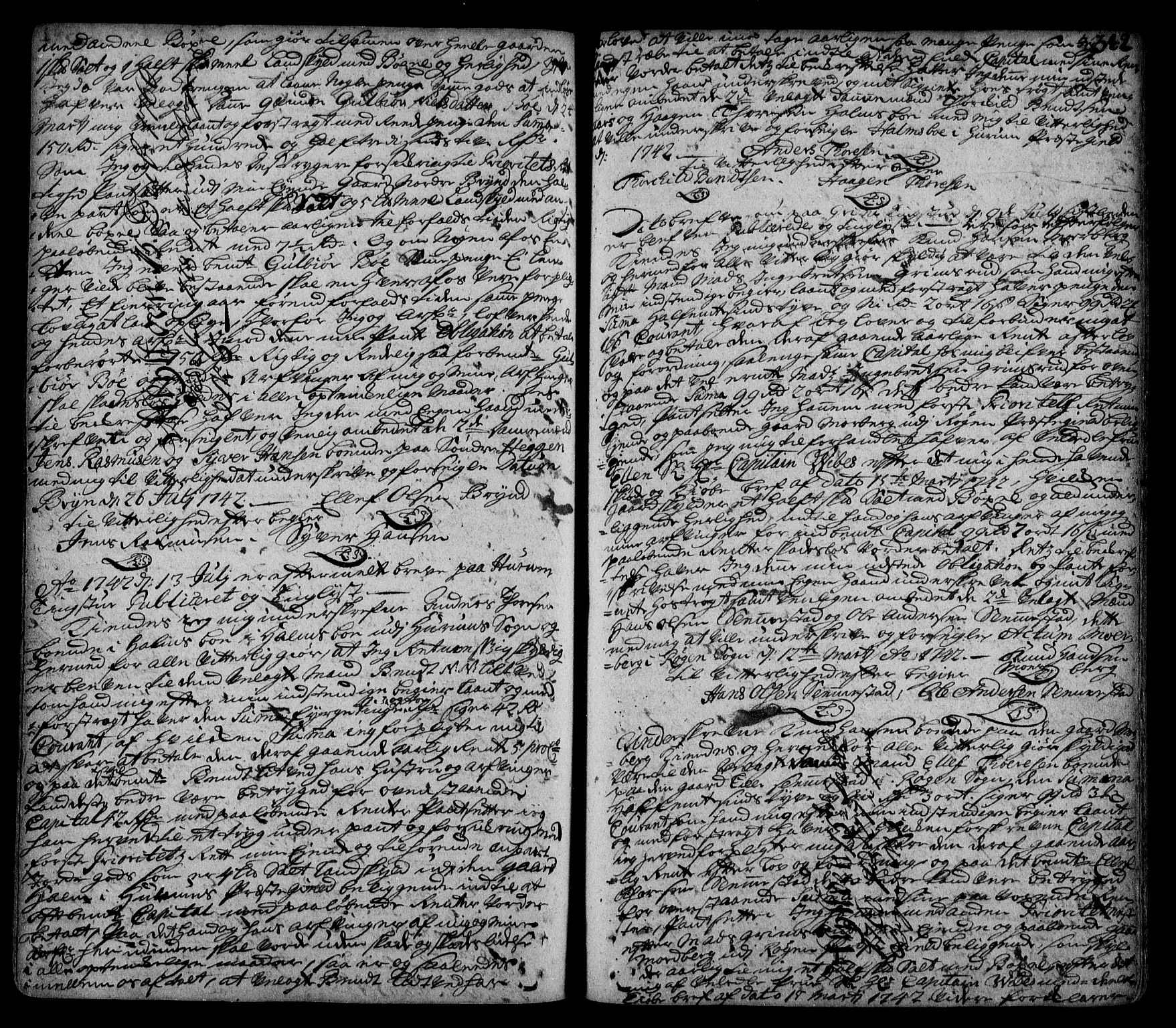 Lier, Røyken og Hurum sorenskriveri, SAKO/A-89/G/Ga/Gaa/L0002: Pantebok nr. II, 1725-1755, s. 342