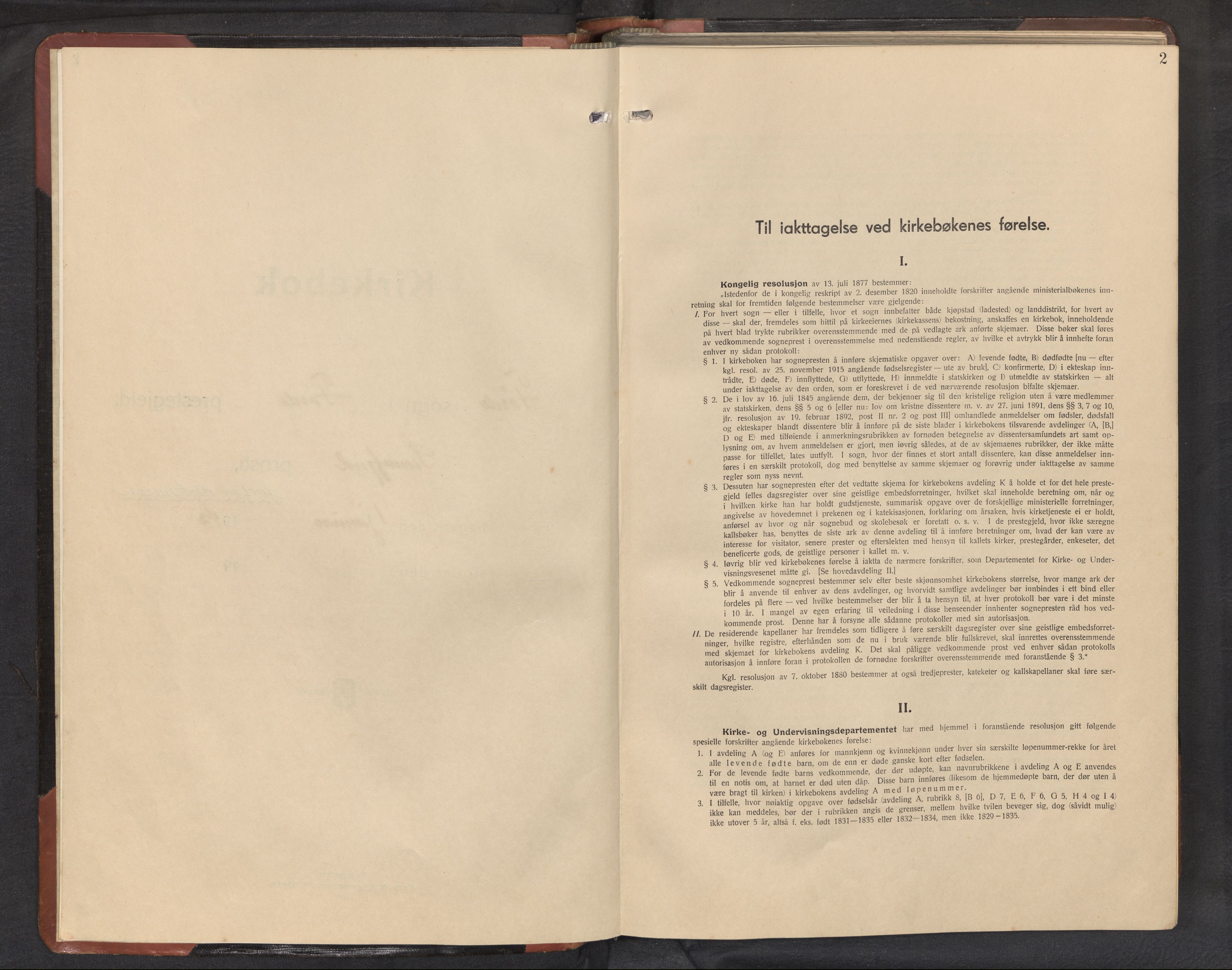 Førde sokneprestembete, AV/SAB-A-79901/H/Hab/Haba/L0005: Klokkerbok nr. A 5, 1941-1960, s. 2