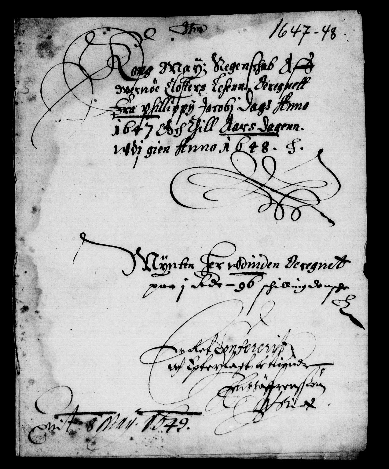 Rentekammeret inntil 1814, Reviderte regnskaper, Lensregnskaper, AV/RA-EA-5023/R/Rb/Rbg/L0008: Verne kloster len, 1618-1651