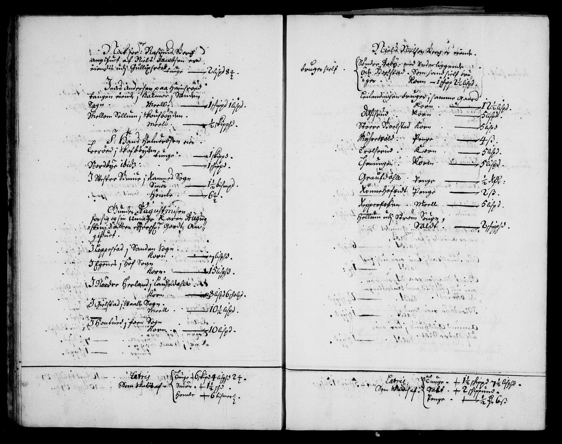 Rentekammeret inntil 1814, Realistisk ordnet avdeling, AV/RA-EA-4070/N/Na/L0003/0002: [XI h]: Tønsbergs amt og Larvik grevskaps jordebøker: / (B) Odelsskatt av jord som greven selv ikke besitter eller bruker., 1674