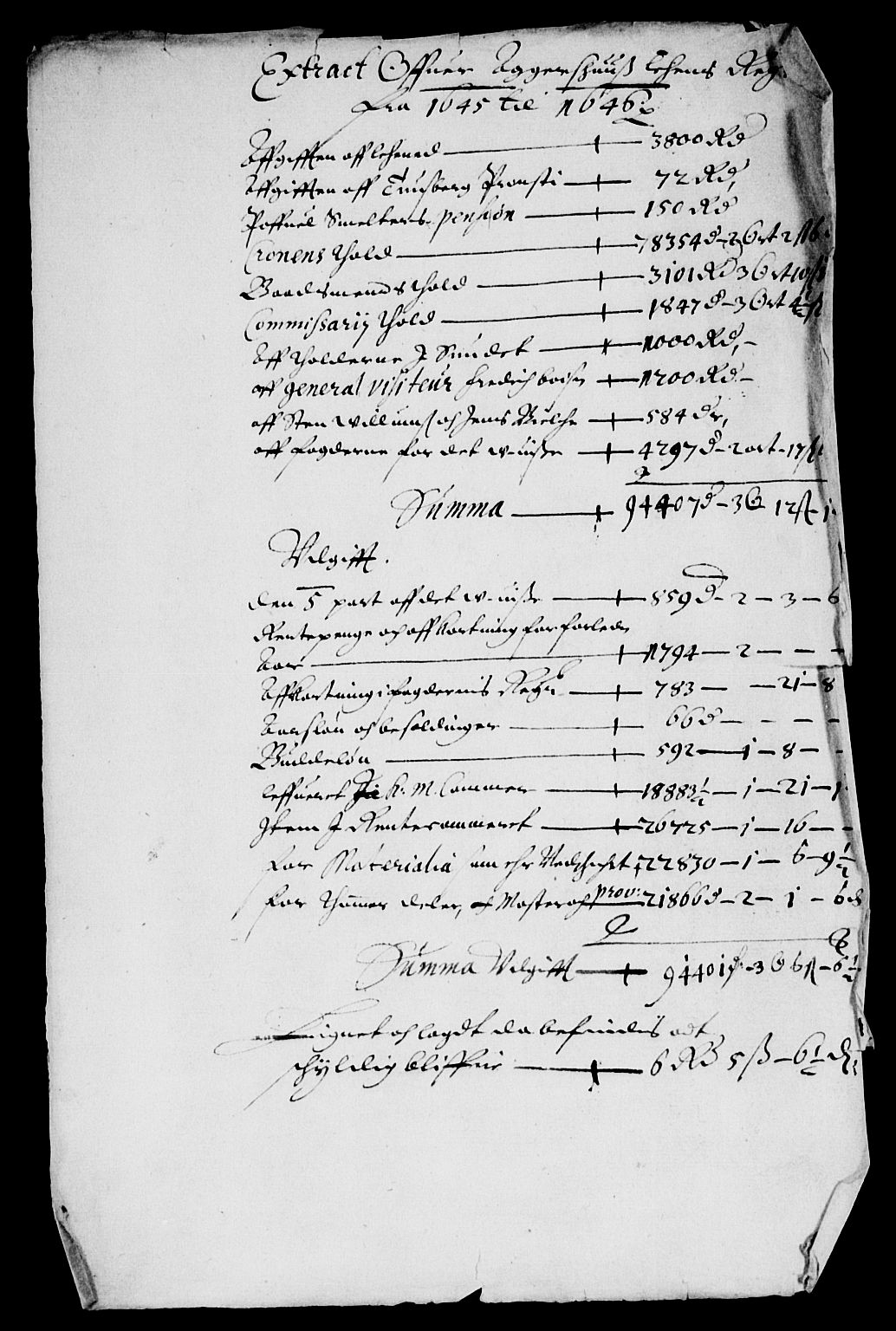 Rentekammeret inntil 1814, Reviderte regnskaper, Lensregnskaper, AV/RA-EA-5023/R/Rb/Rba/L0185: Akershus len, 1645-1646