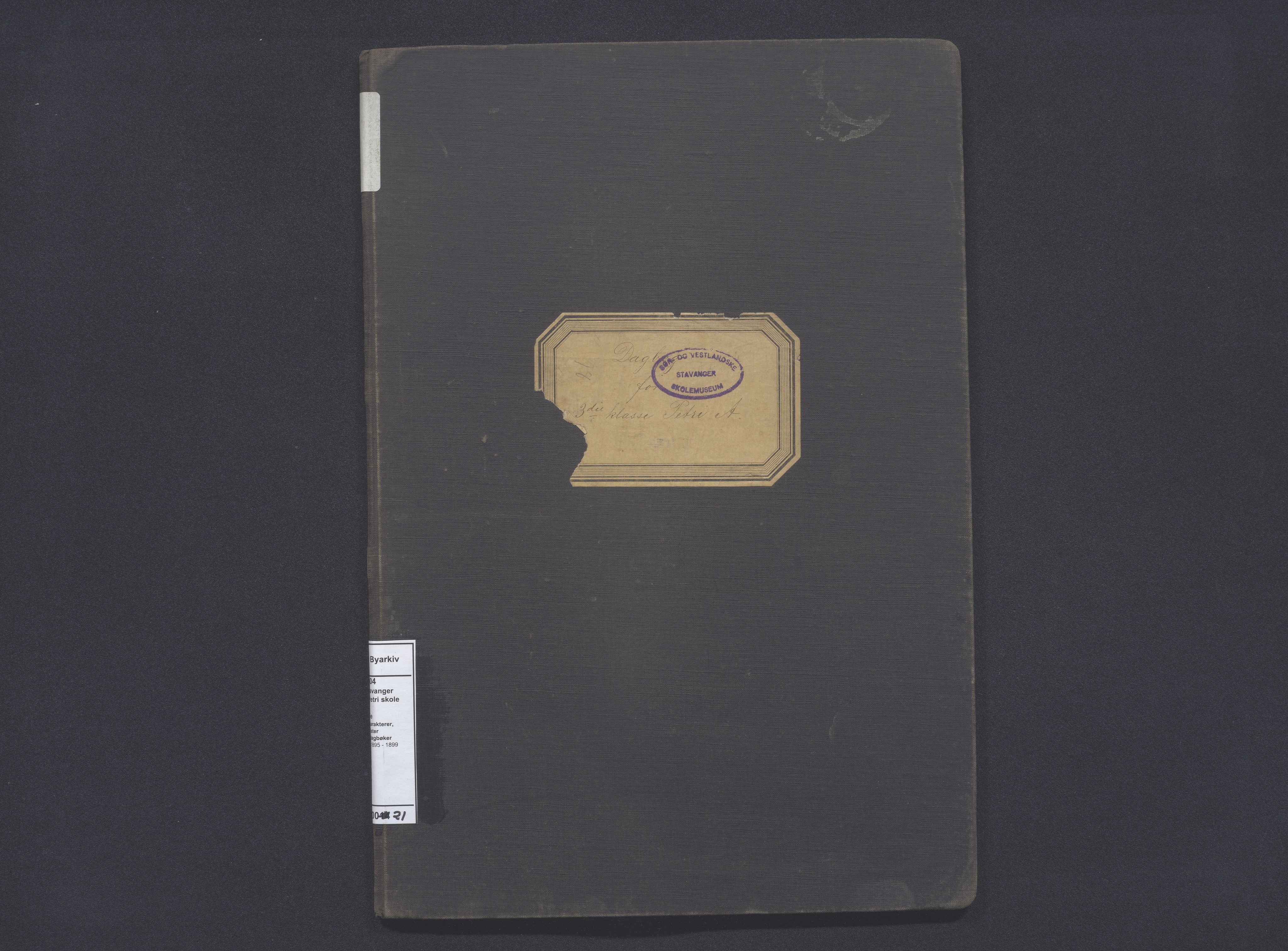 A-0504. Stavanger kommune. Petri skole, BYST/A-0504/G/Gd/L0021: Klassedagbok, 1895-1899