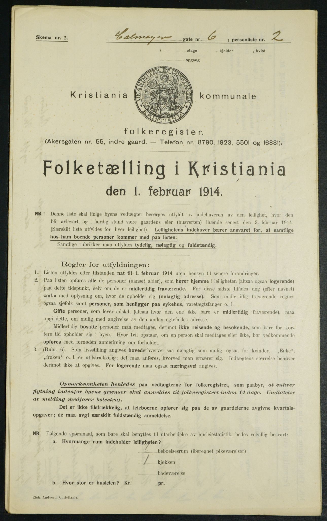 OBA, Kommunal folketelling 1.2.1914 for Kristiania, 1914, s. 11537