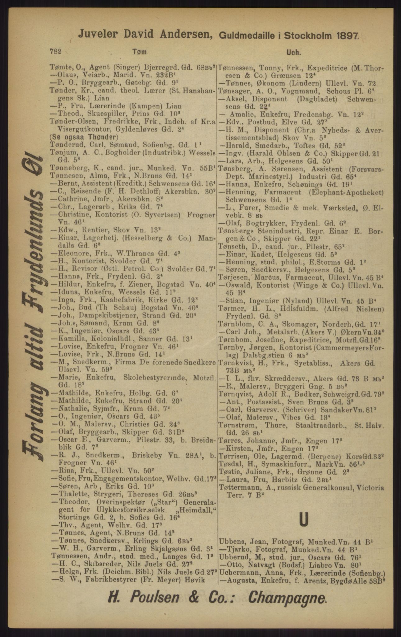 Kristiania/Oslo adressebok, PUBL/-, 1902, s. 782