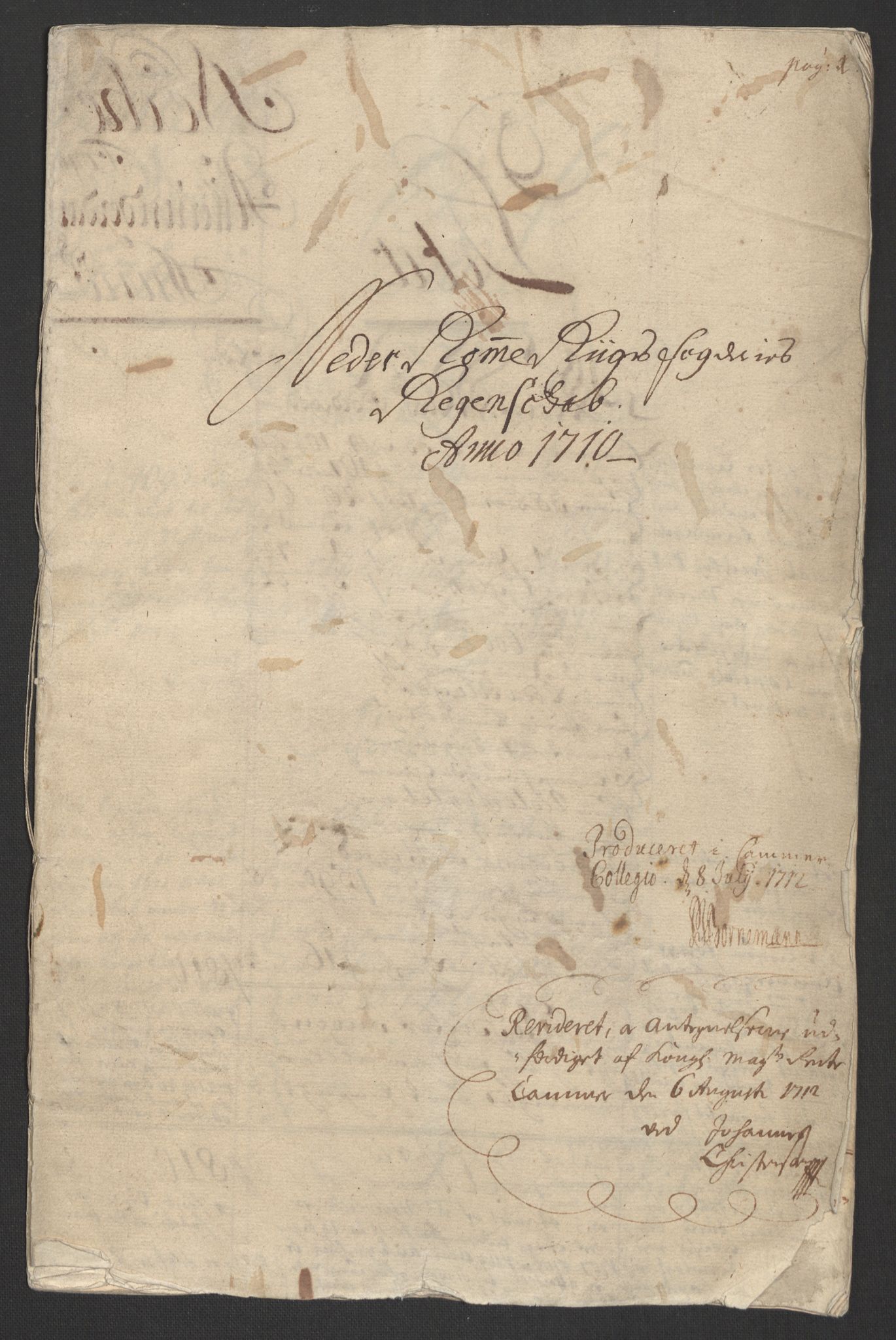 Rentekammeret inntil 1814, Reviderte regnskaper, Fogderegnskap, AV/RA-EA-4092/R11/L0592: Fogderegnskap Nedre Romerike, 1710-1711, s. 3