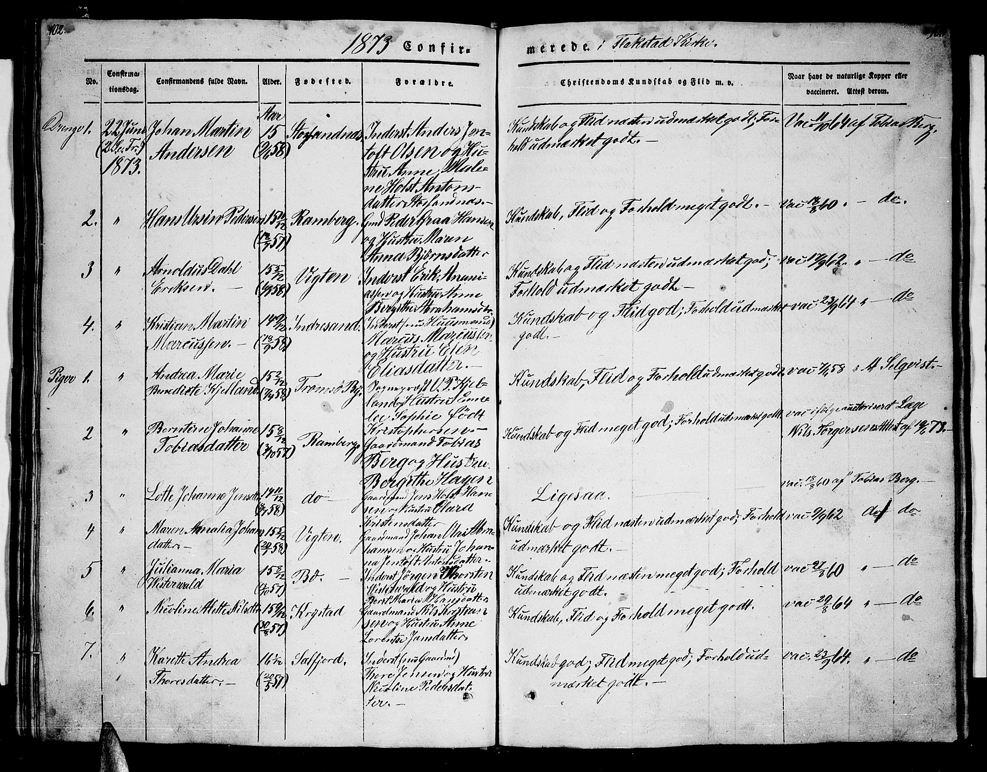 Ministerialprotokoller, klokkerbøker og fødselsregistre - Nordland, AV/SAT-A-1459/885/L1212: Klokkerbok nr. 885C01, 1847-1873, s. 102-103