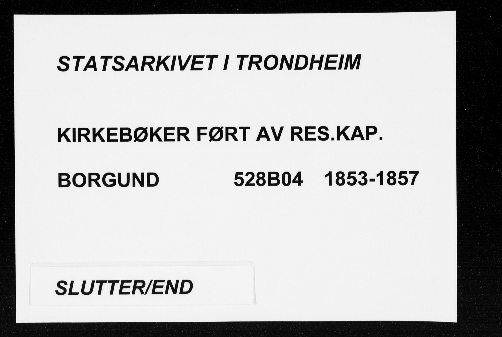 Ministerialprotokoller, klokkerbøker og fødselsregistre - Møre og Romsdal, AV/SAT-A-1454/528/L0416: Residerende kapellans bok nr. 528B04, 1853-1857