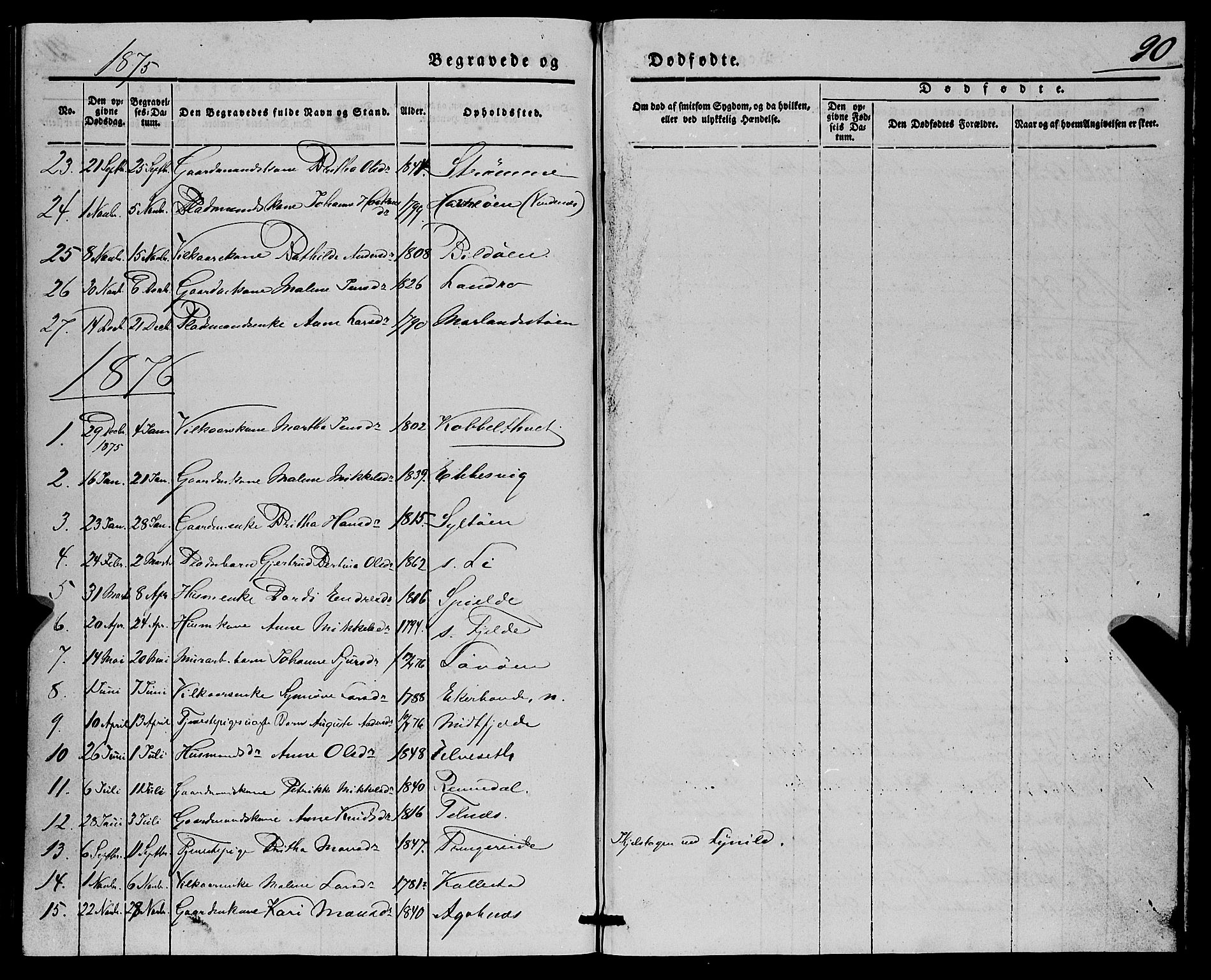 Fjell sokneprestembete, AV/SAB-A-75301/H/Haa: Ministerialbok nr. A 7, 1847-1877, s. 90