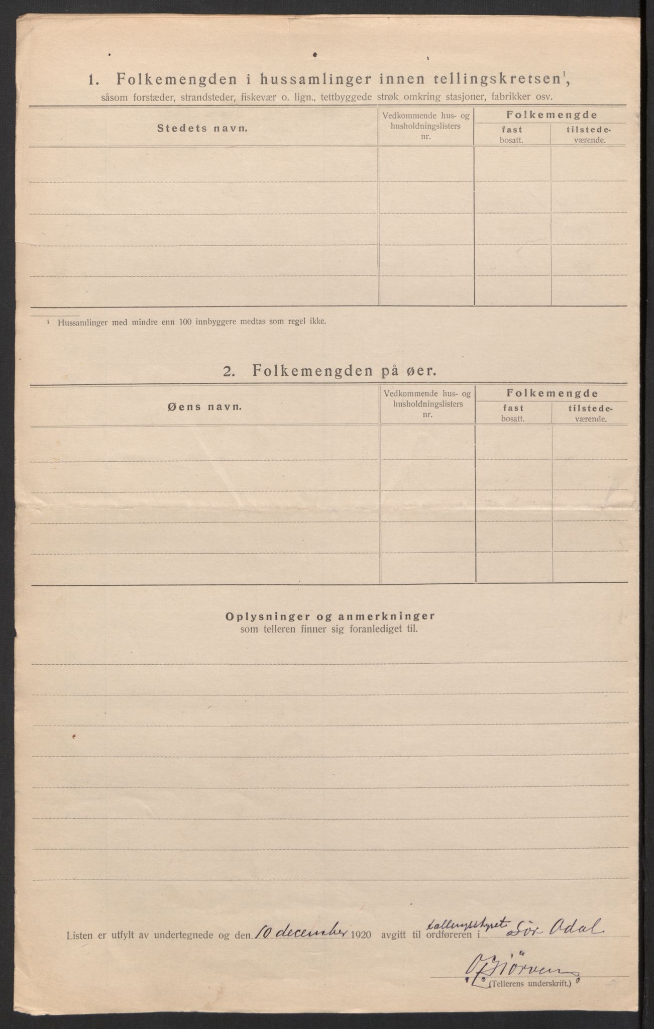 SAH, Folketelling 1920 for 0419 Sør-Odal herred, 1920, s. 67