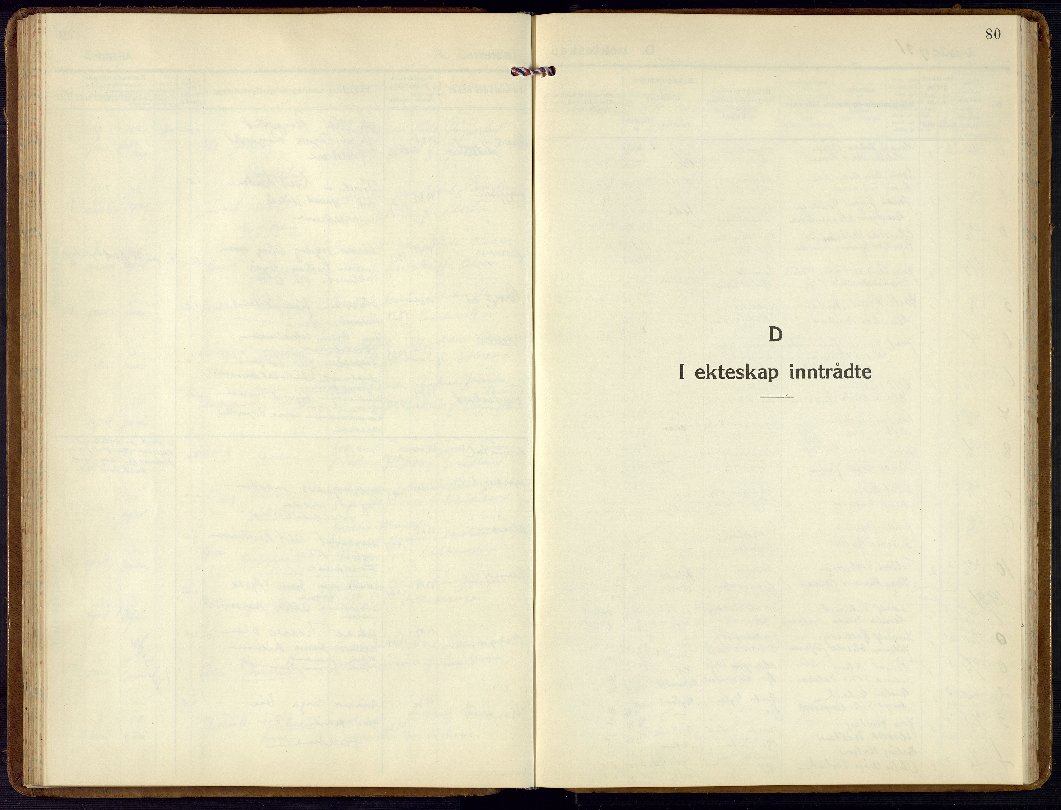 Flekkefjord sokneprestkontor, AV/SAK-1111-0012/F/Fb/Fba/L0003: Klokkerbok nr. B 3, 1932-1969, s. 80