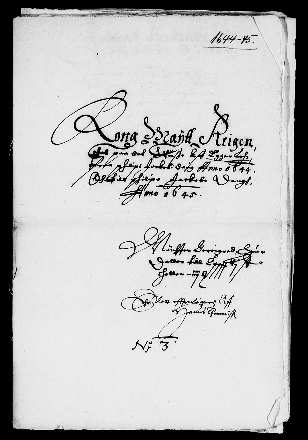 Rentekammeret inntil 1814, Reviderte regnskaper, Lensregnskaper, AV/RA-EA-5023/R/Rb/Rbm/L0008: Eiker len, 1643-1648