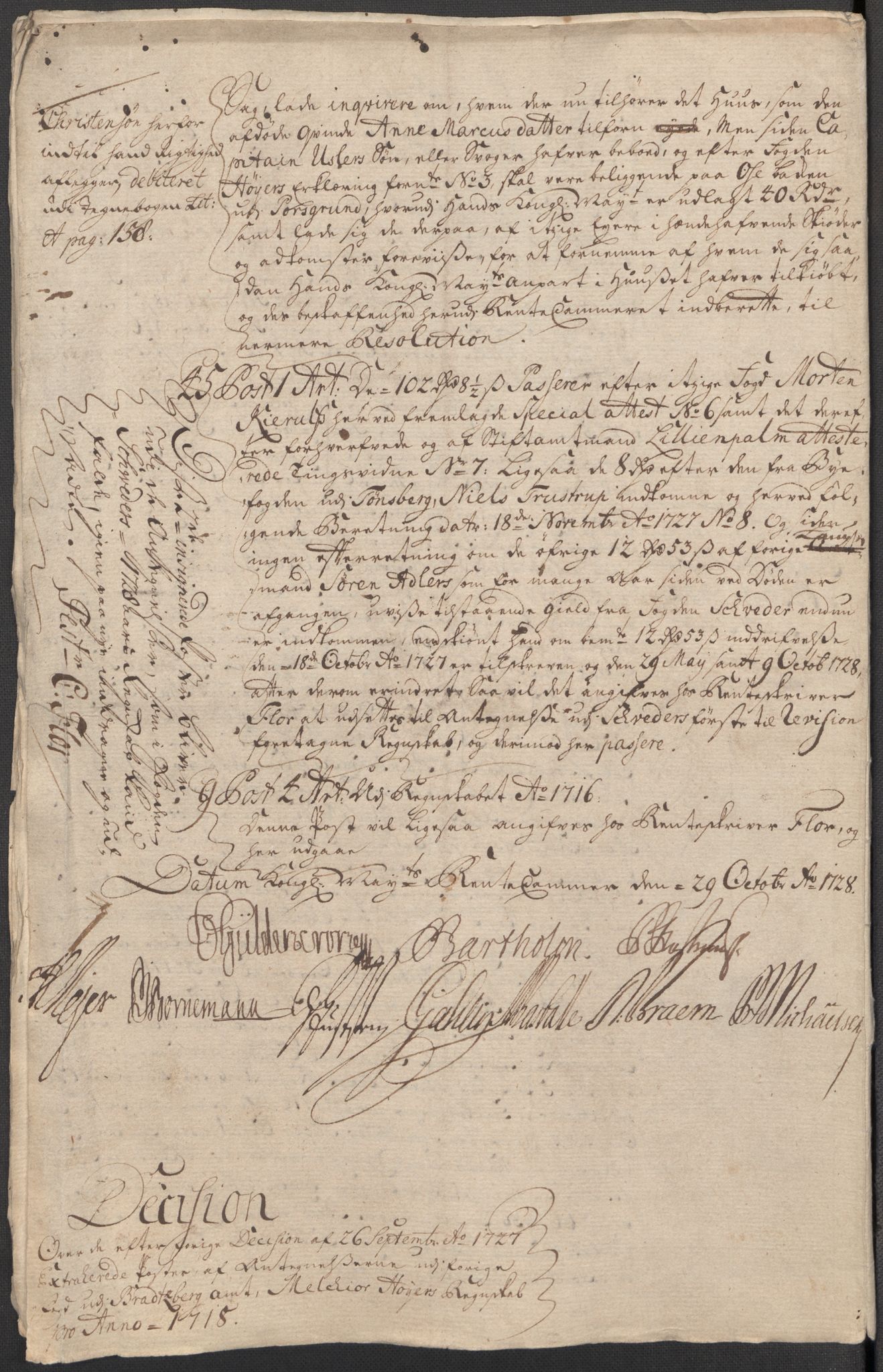 Rentekammeret inntil 1814, Reviderte regnskaper, Fogderegnskap, AV/RA-EA-4092/R36/L2131: Fogderegnskap Øvre og Nedre Telemark og Bamble, 1718, s. 332