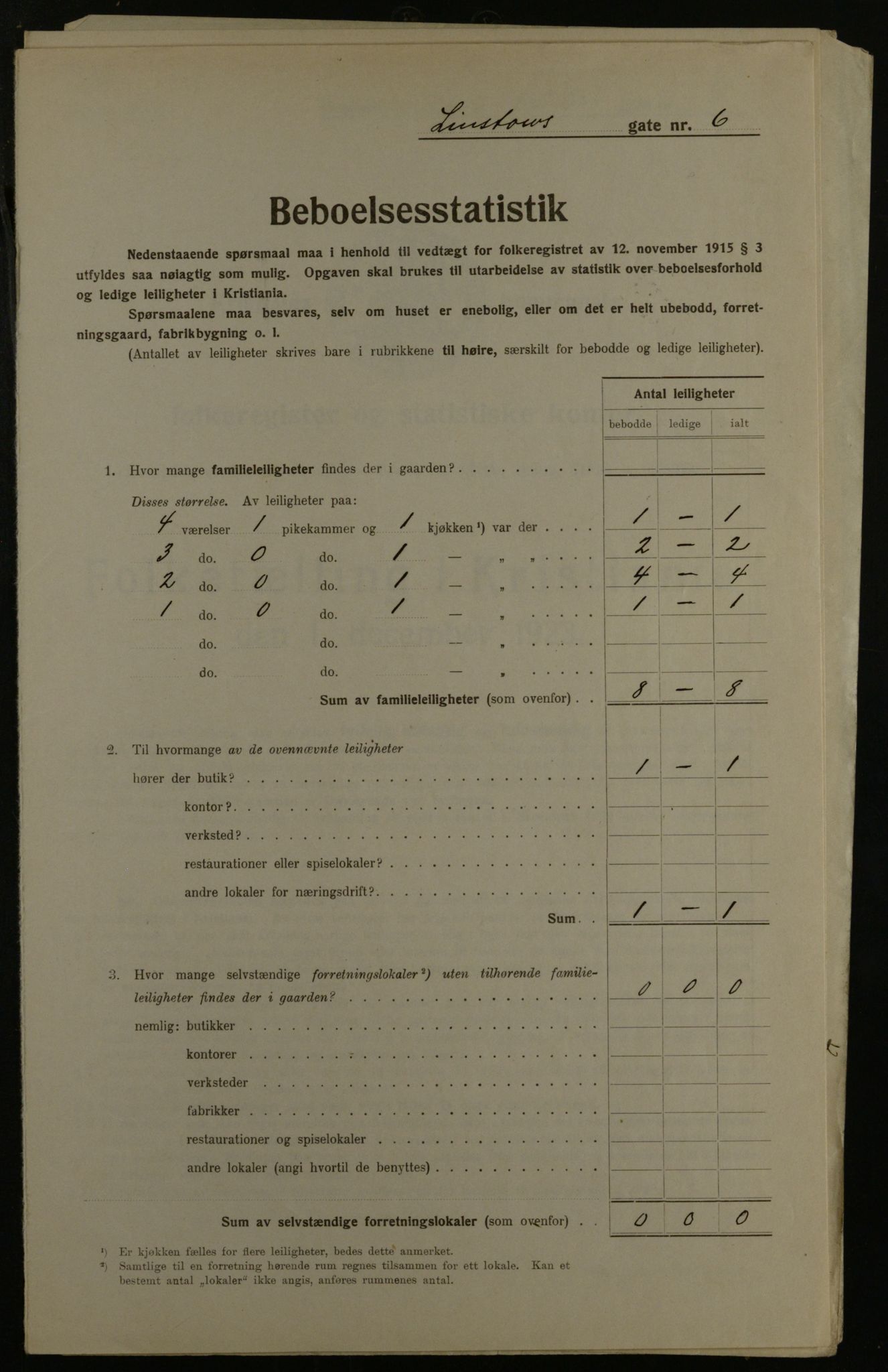 OBA, Kommunal folketelling 1.12.1923 for Kristiania, 1923, s. 64266