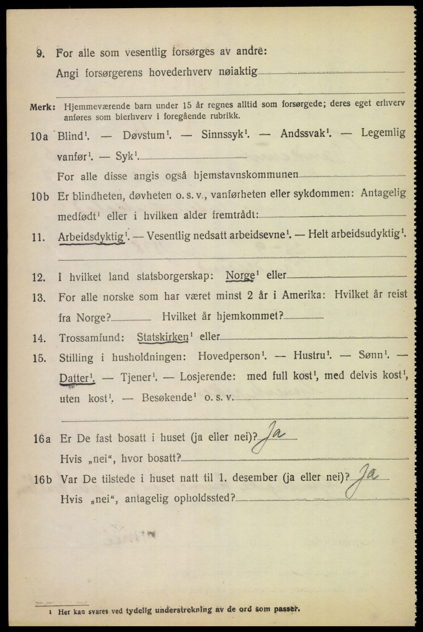 SAK, Folketelling 1920 for 1011 Randesund herred, 1920, s. 2319