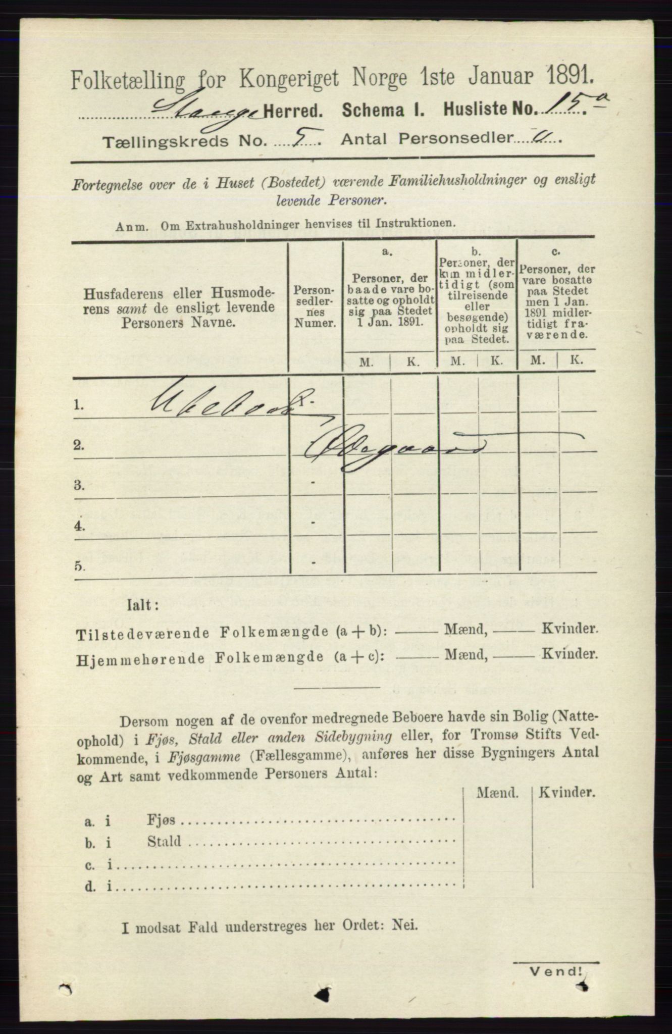 RA, Folketelling 1891 for 0417 Stange herred, 1891, s. 3757