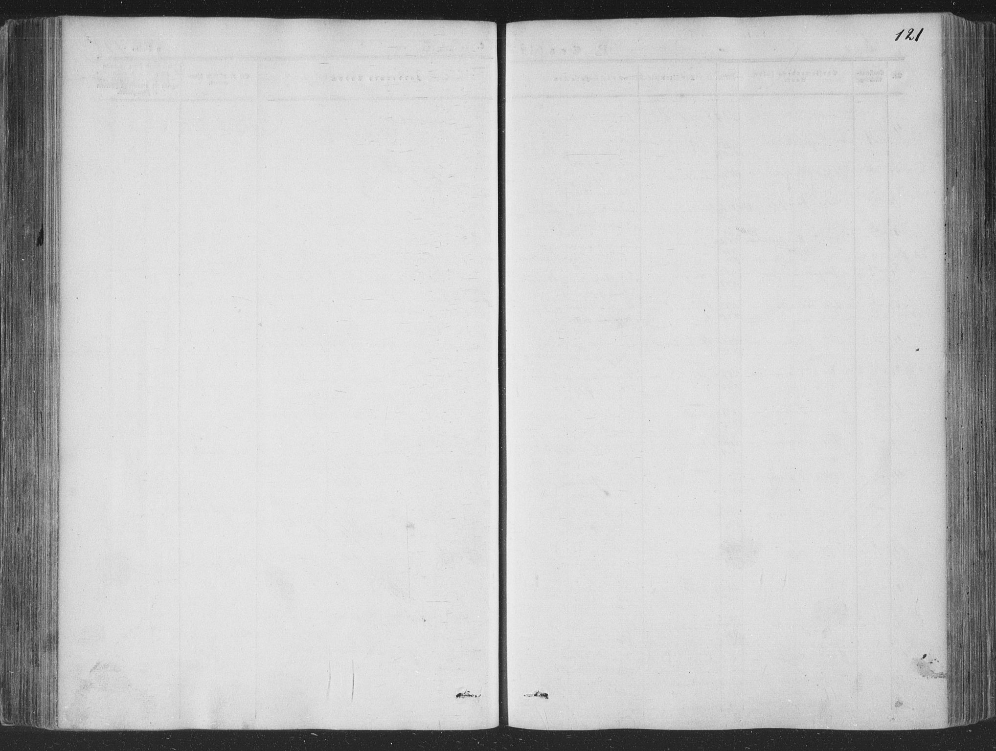 Rollag kirkebøker, SAKO/A-240/F/Fa/L0008: Ministerialbok nr. I 8, 1847-1860, s. 121