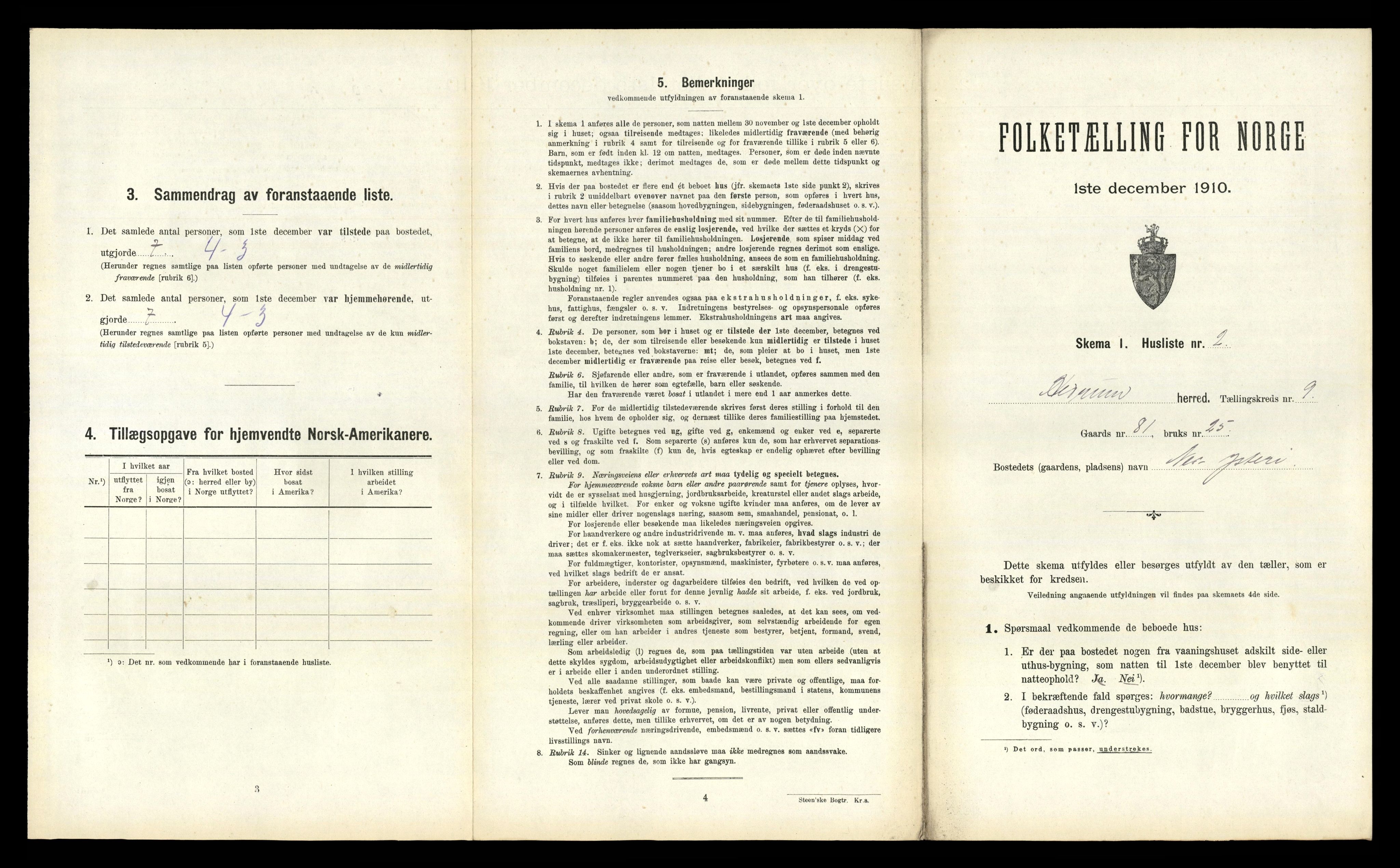 RA, Folketelling 1910 for 0727 Hedrum herred, 1910, s. 952
