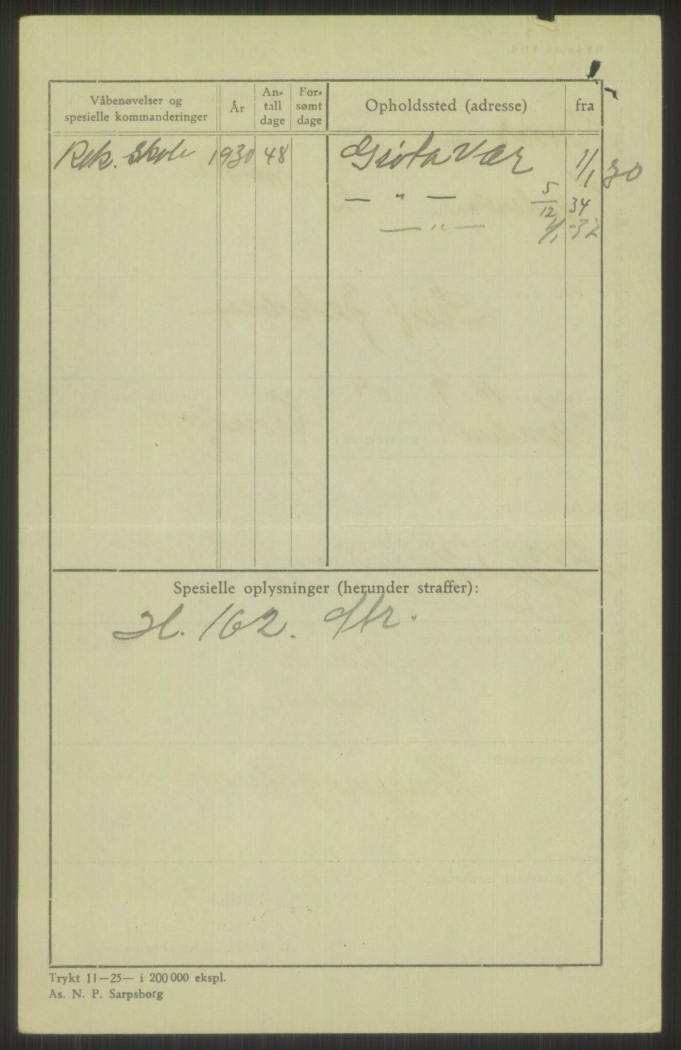 Forsvaret, Troms infanteriregiment nr. 16, AV/RA-RAFA-3146/P/Pa/L0014: Rulleblad for regimentets menige mannskaper, årsklasse 1930, 1930, s. 370