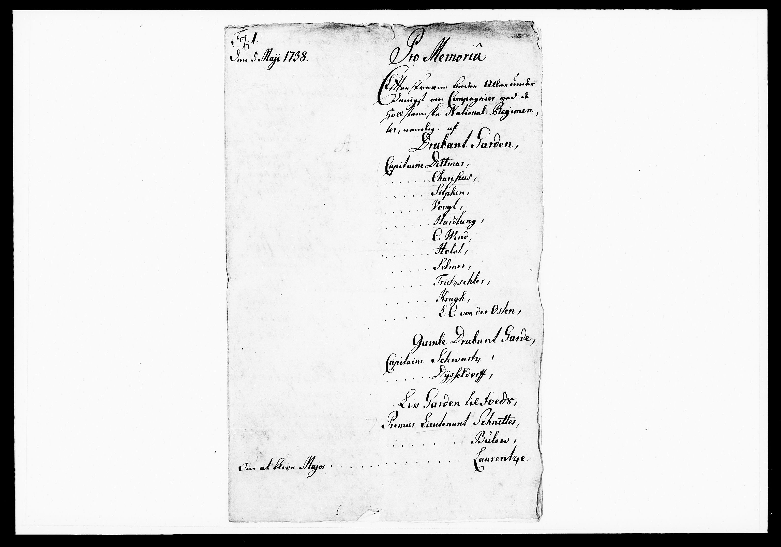 Krigskollegiet, Krigskancelliet, DRA/A-0006/-/1143-1150: Refererede sager, 1738, s. 190