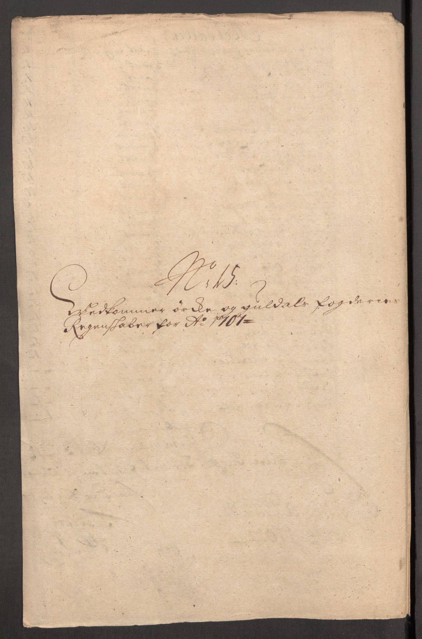 Rentekammeret inntil 1814, Reviderte regnskaper, Fogderegnskap, AV/RA-EA-4092/R60/L3957: Fogderegnskap Orkdal og Gauldal, 1707, s. 266