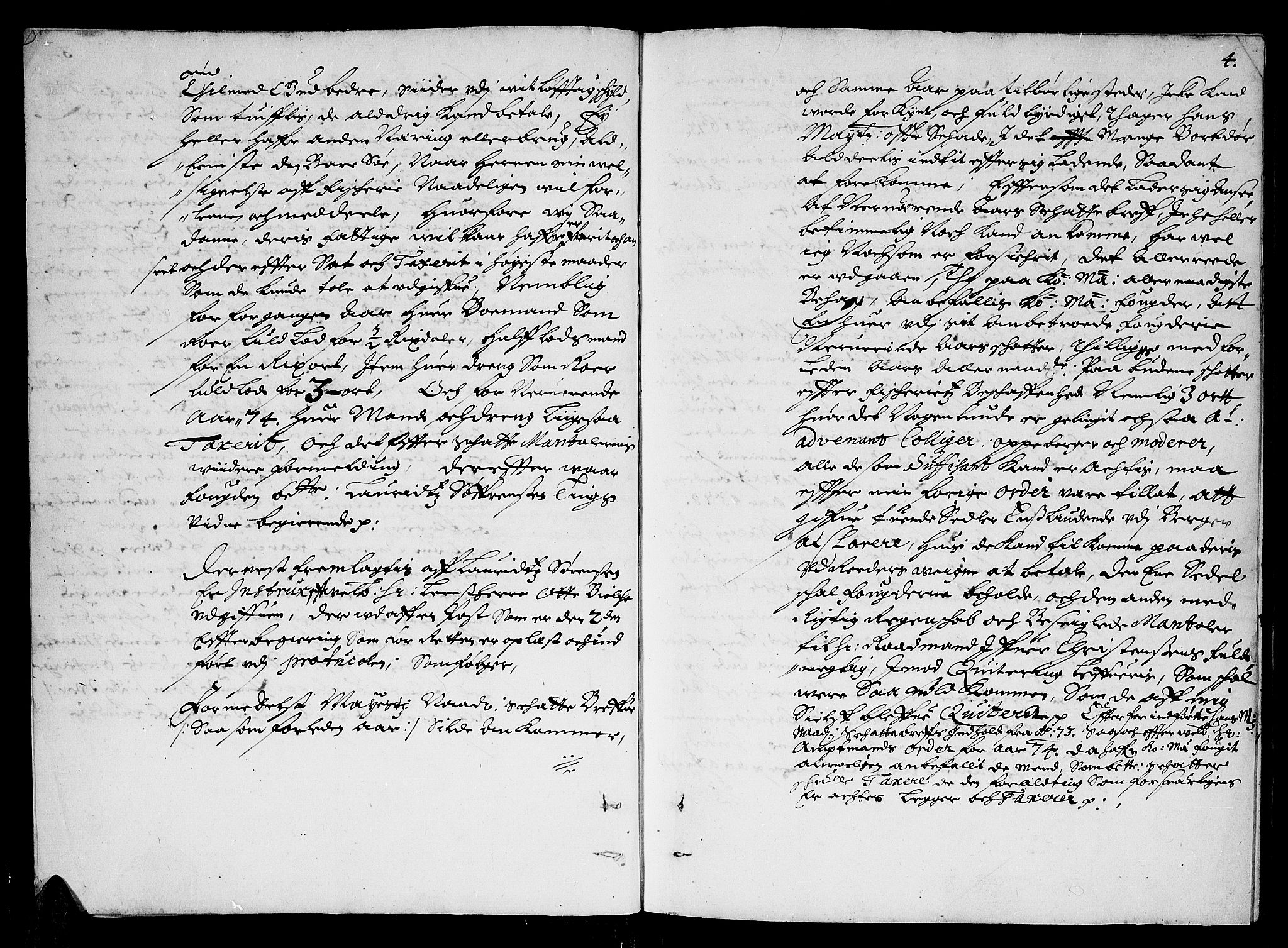 Finnmark sorenskriveri, AV/SATØ-S-0053/F/Fa/L0014: Justisprotokoller, 1674-1676, s. 3b-4a