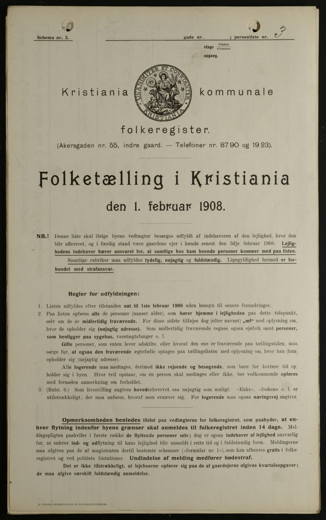 OBA, Kommunal folketelling 1.2.1908 for Kristiania kjøpstad, 1908, s. 64038