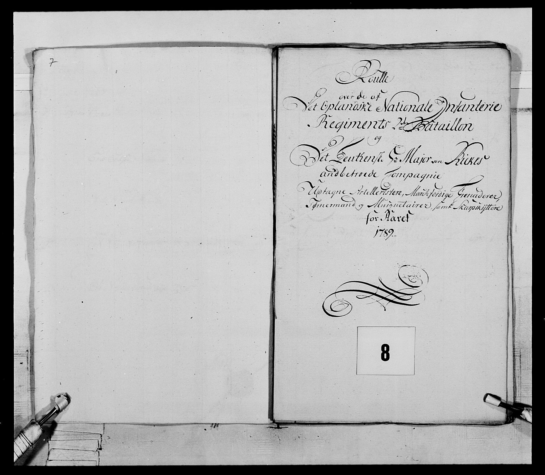 Generalitets- og kommissariatskollegiet, Det kongelige norske kommissariatskollegium, AV/RA-EA-5420/E/Eh/L0067: Opplandske nasjonale infanteriregiment, 1789-1797, s. 61
