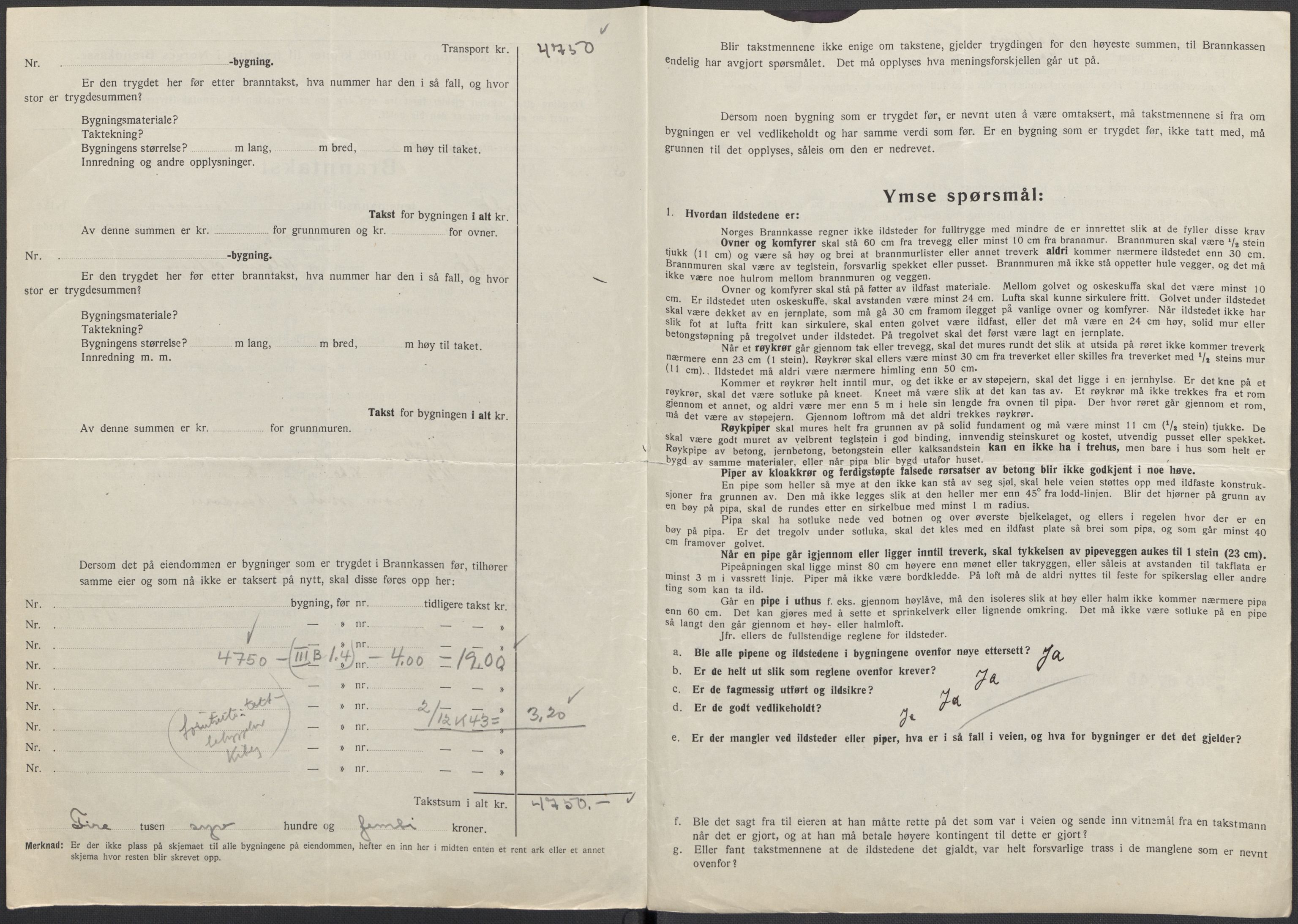 Norges Brannkasse, RA/S-1549/E/Eu/L0019: Branntakster for Vardø by, 1889-1955, s. 440