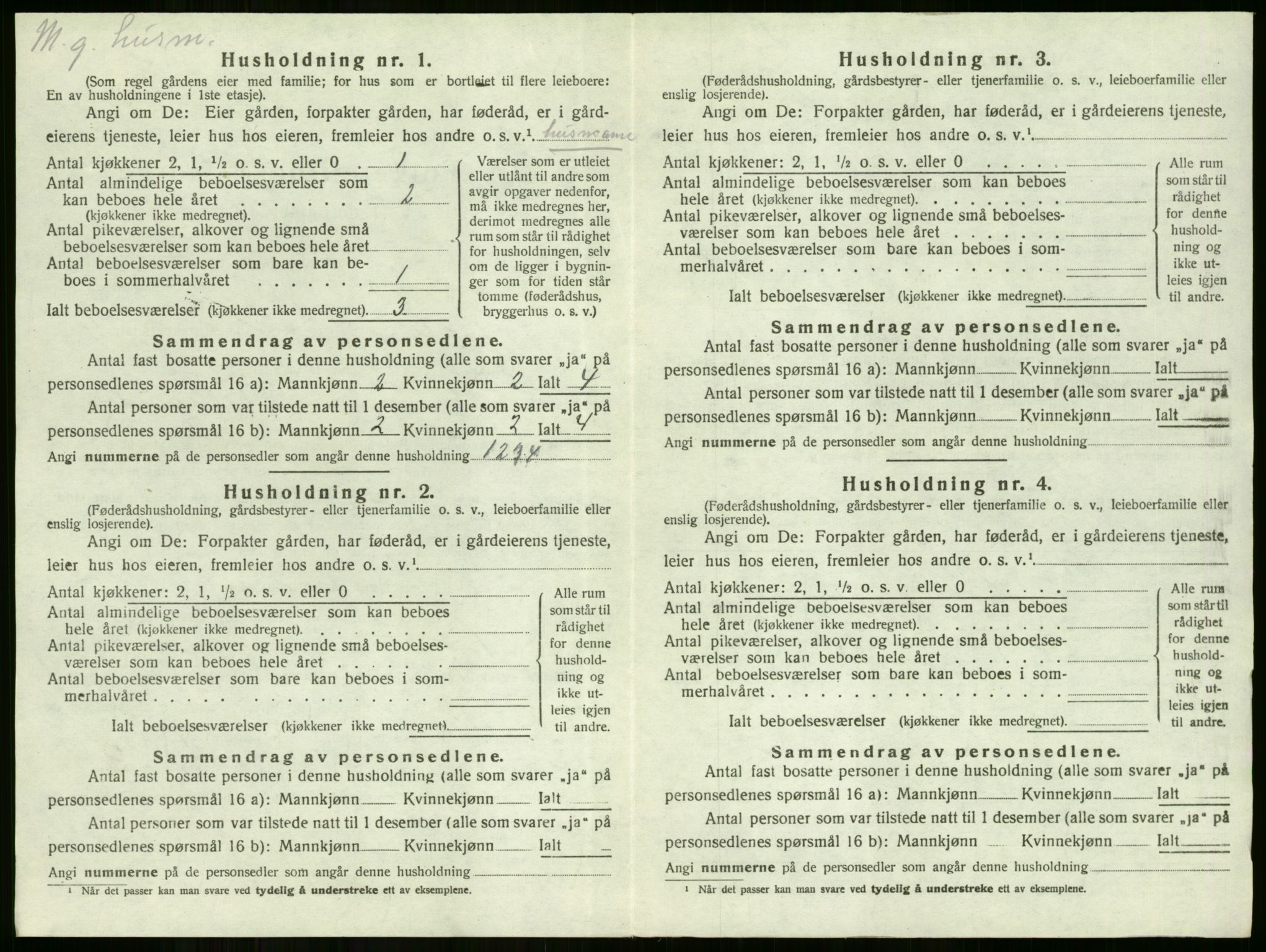 SAKO, Folketelling 1920 for 0612 Hole herred, 1920, s. 543