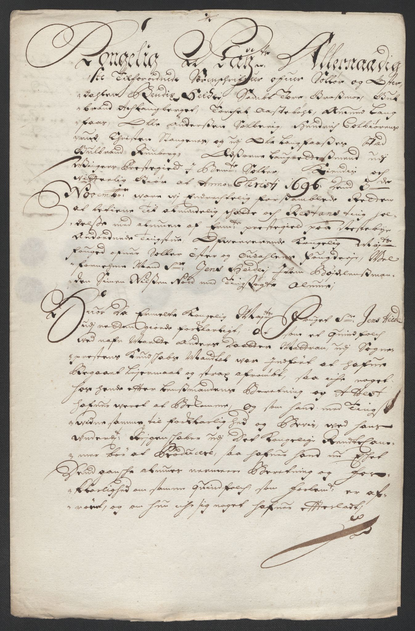 Rentekammeret inntil 1814, Reviderte regnskaper, Fogderegnskap, AV/RA-EA-4092/R13/L0834: Fogderegnskap Solør, Odal og Østerdal, 1696, s. 26