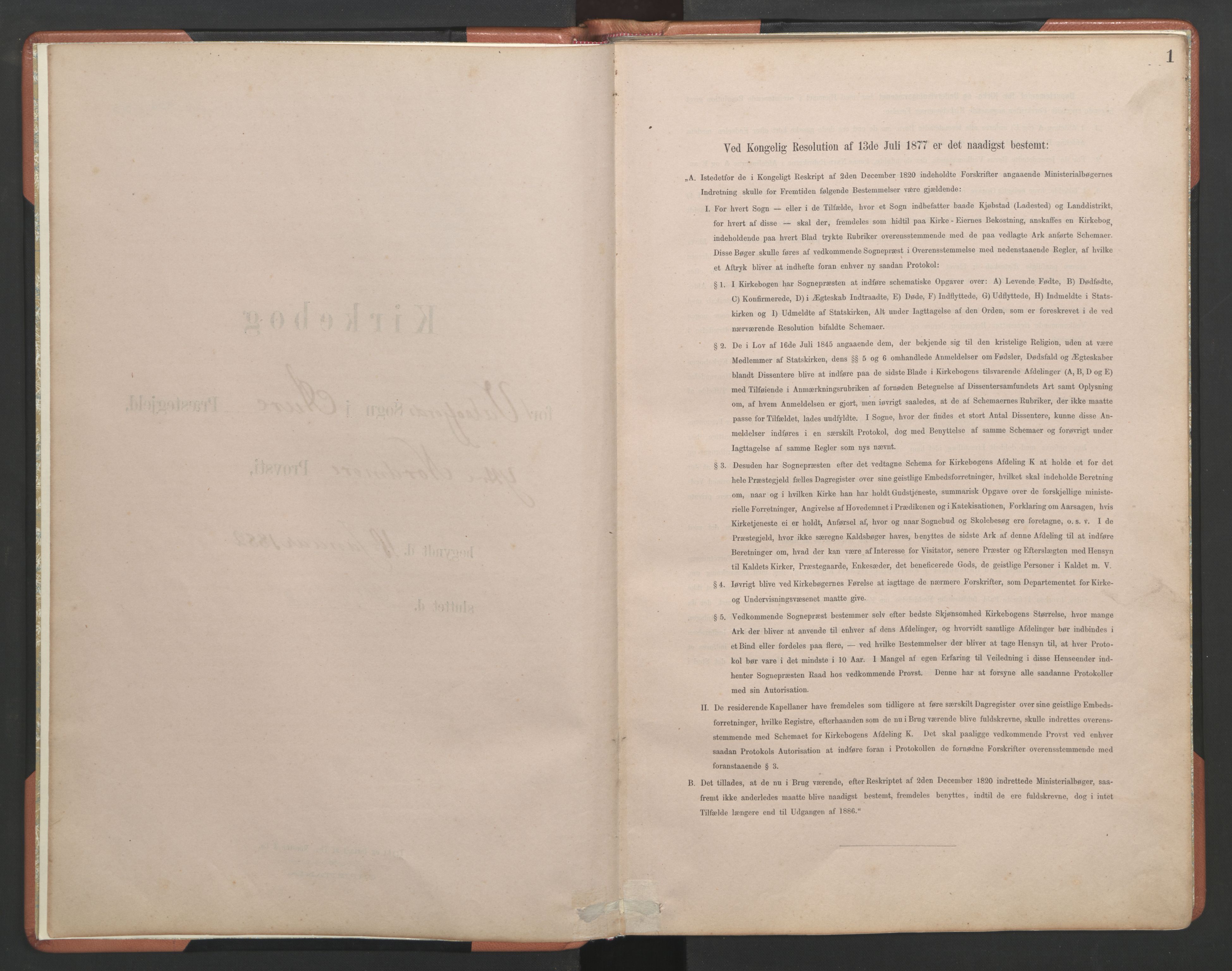 Ministerialprotokoller, klokkerbøker og fødselsregistre - Møre og Romsdal, AV/SAT-A-1454/580/L0926: Klokkerbok nr. 580C01, 1882-1903, s. 1