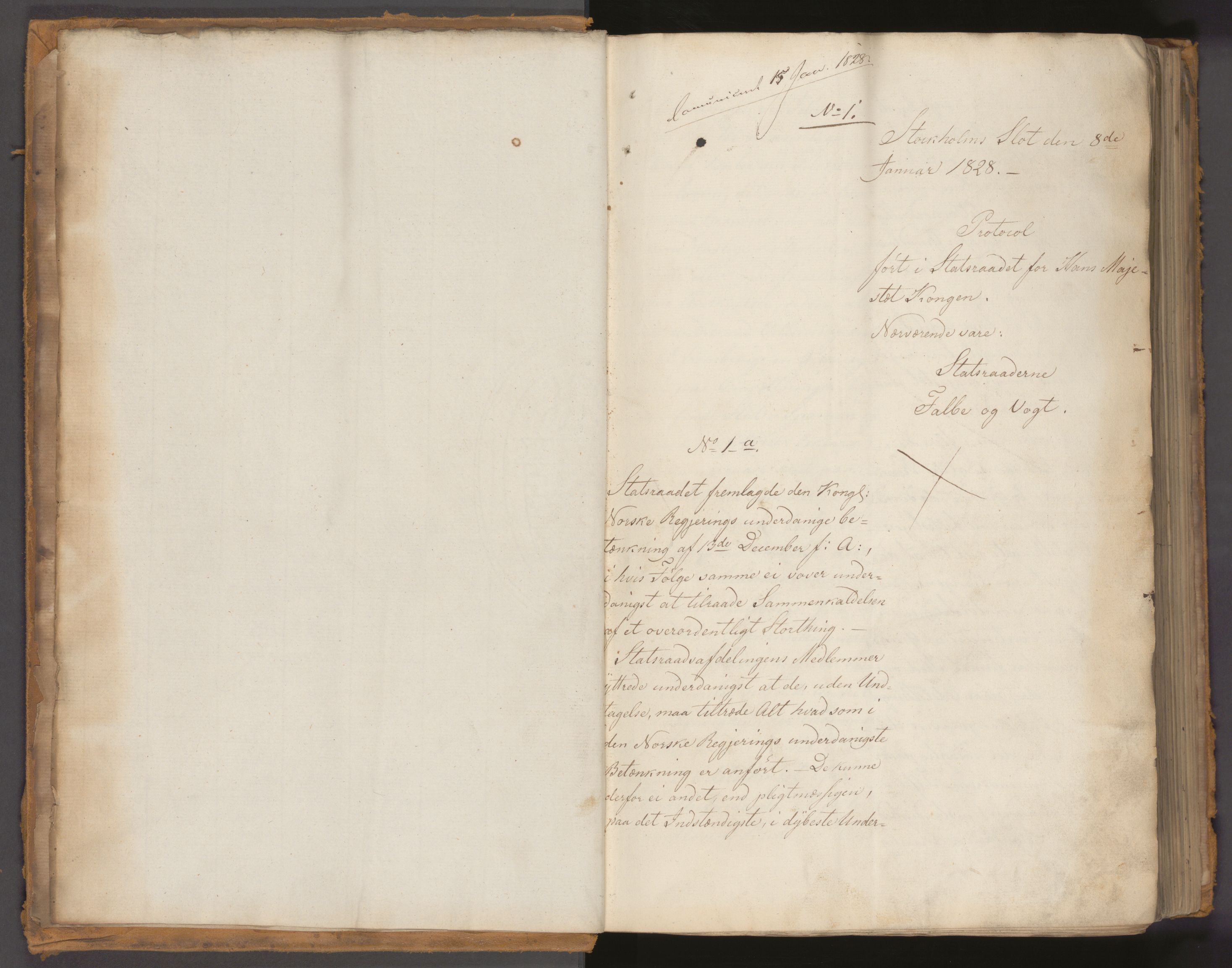 Statsrådssekretariatet, RA/S-1001/A/Ab/L0026: Kgl. res. nr. 1-704, 1. halvår, 1828