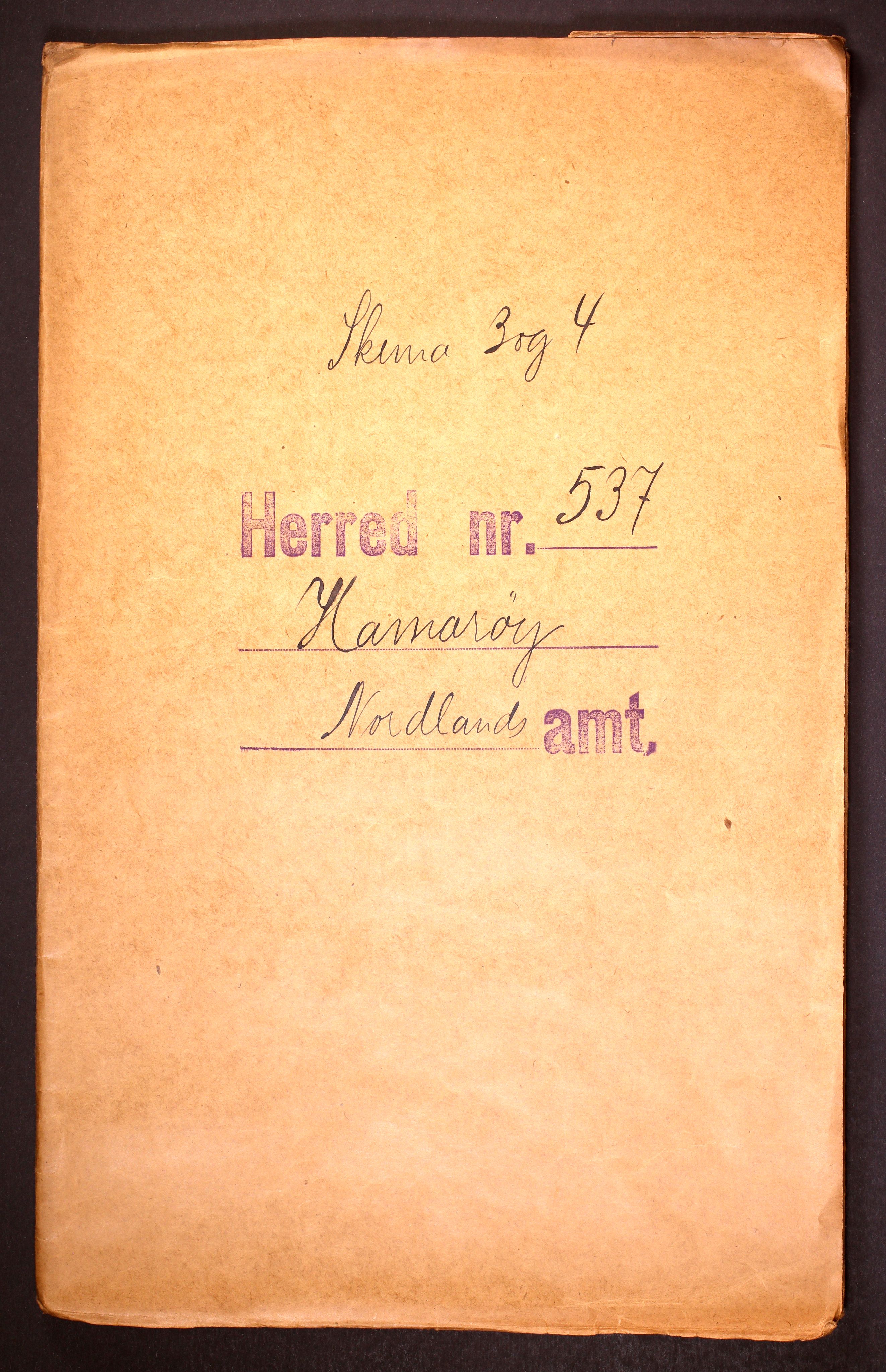 RA, Folketelling 1910 for 1849 Hamarøy herred, 1910, s. 1